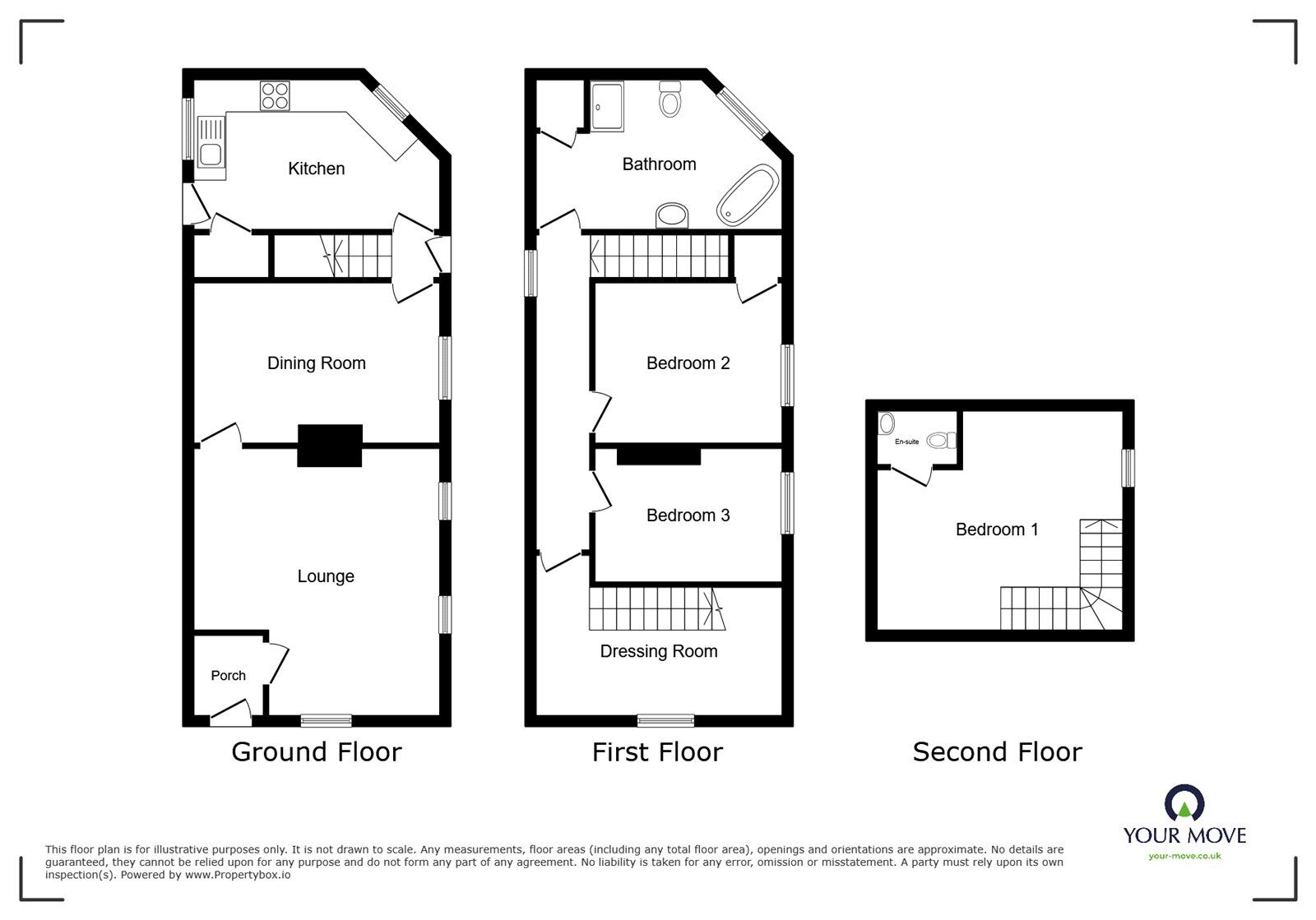Floorplan of 3 bedroom Semi Detached House for sale, Trentham Road, Dresden, Staffordshire, ST3