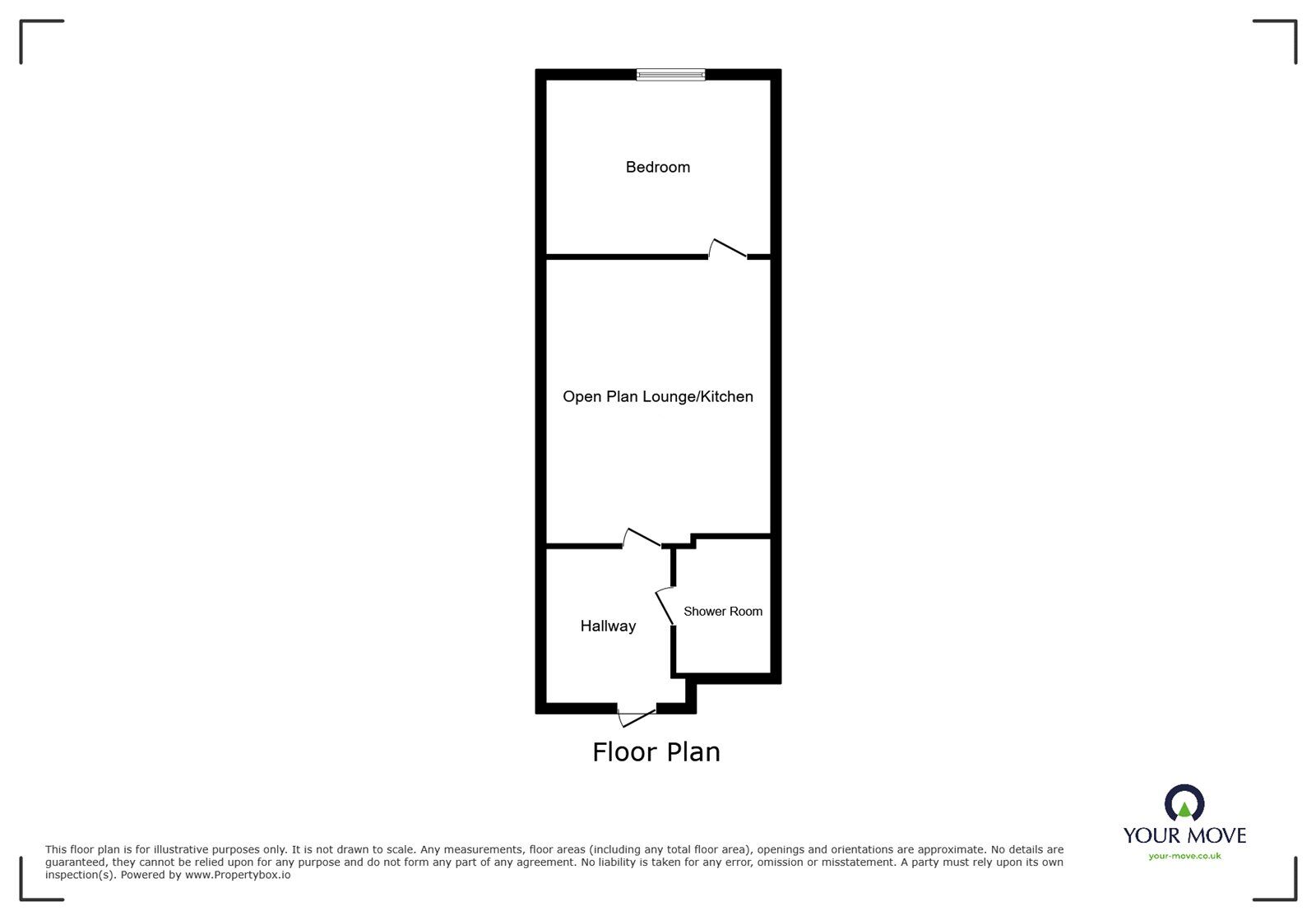 Floorplan of 1 bedroom  Flat to rent, High Street, Stoke-on-Trent, Staffordshire, ST6
