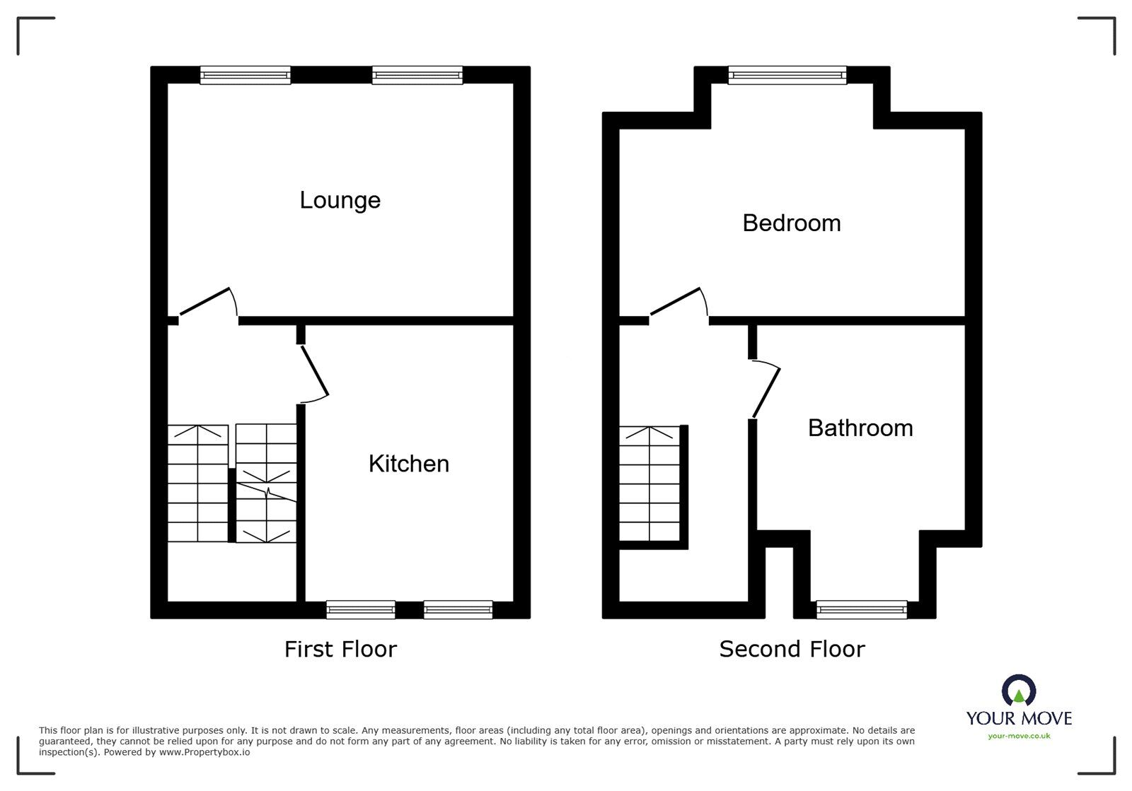 Floorplan of 1 bedroom  Flat to rent, High Street, Stoke-on-Trent, Staffordshire, ST6