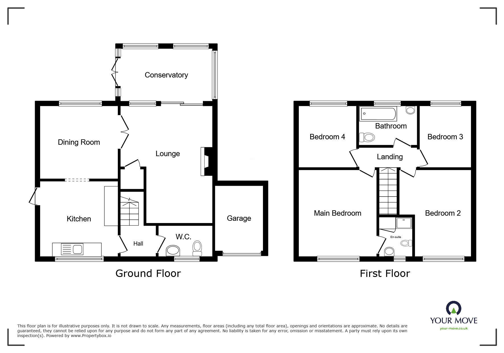 Floorplan of 4 bedroom Detached House for sale, Copplestone Grove, Meir Hay, Staffordshire, ST3