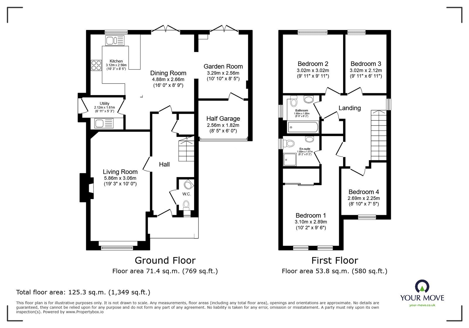 Floorplan of 4 bedroom Detached House for sale, Main Street, Weston Coyney, Staffordshire, ST3