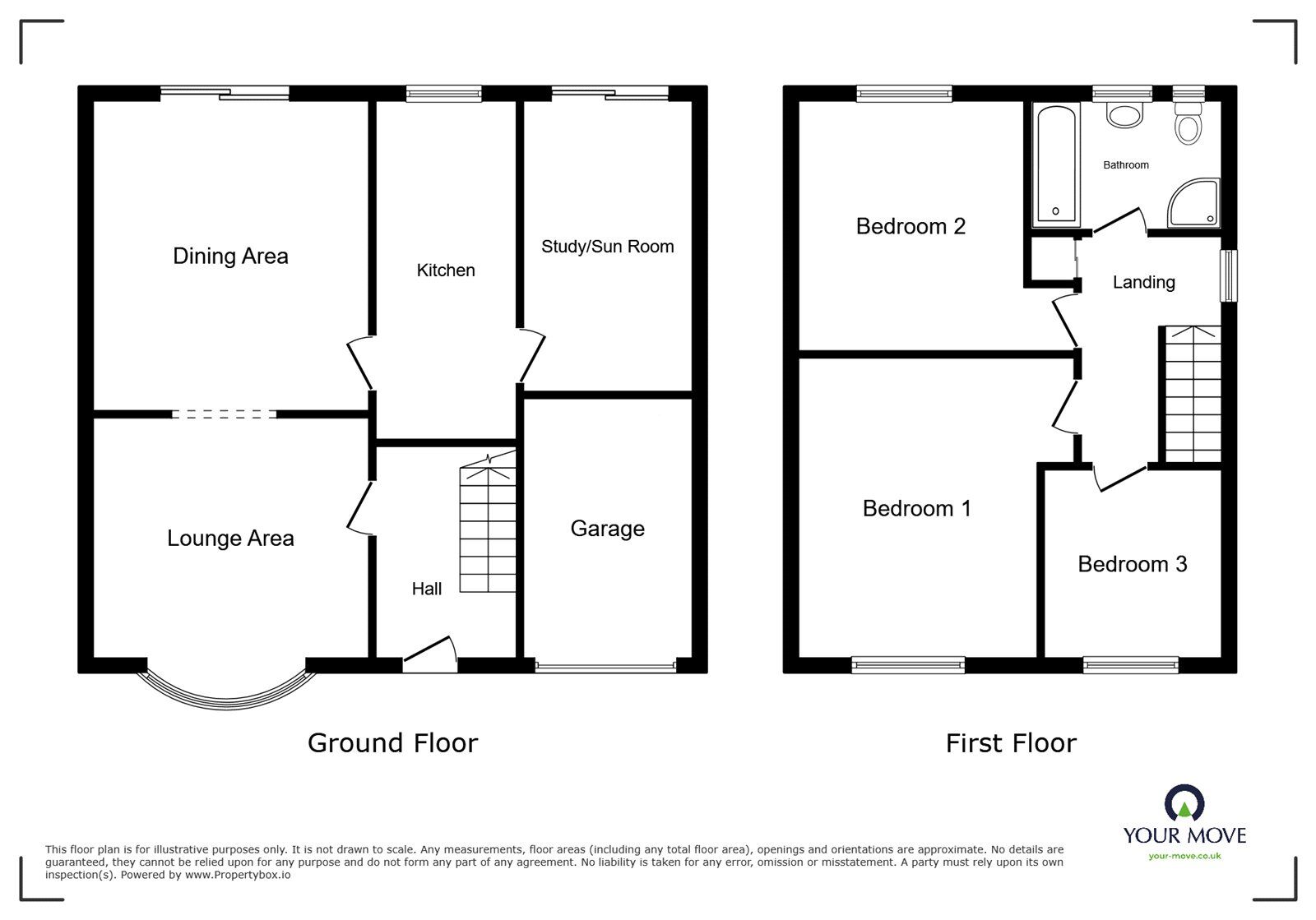 Floorplan of 3 bedroom Semi Detached House for sale, Parkhall Road, Parkhall, Staffordshire, ST3