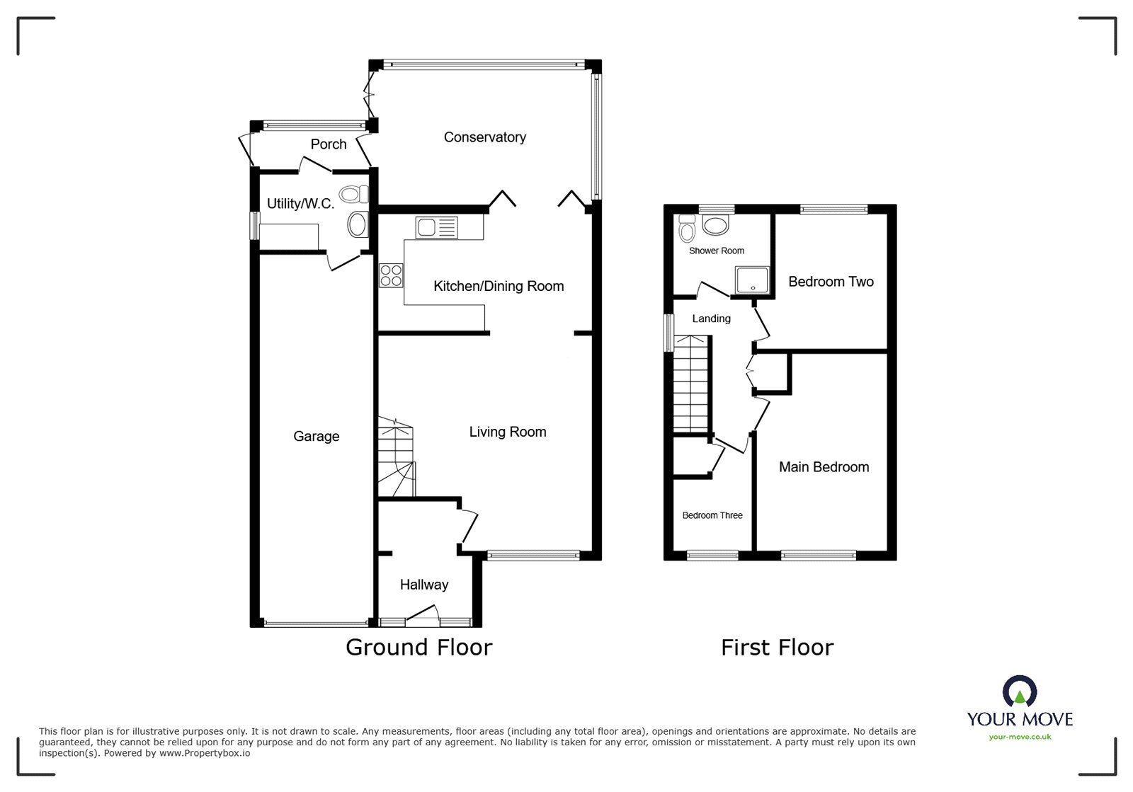 Floorplan of 3 bedroom Detached House for sale, Hopedale Close, Fenpark, Staffordshire, ST4