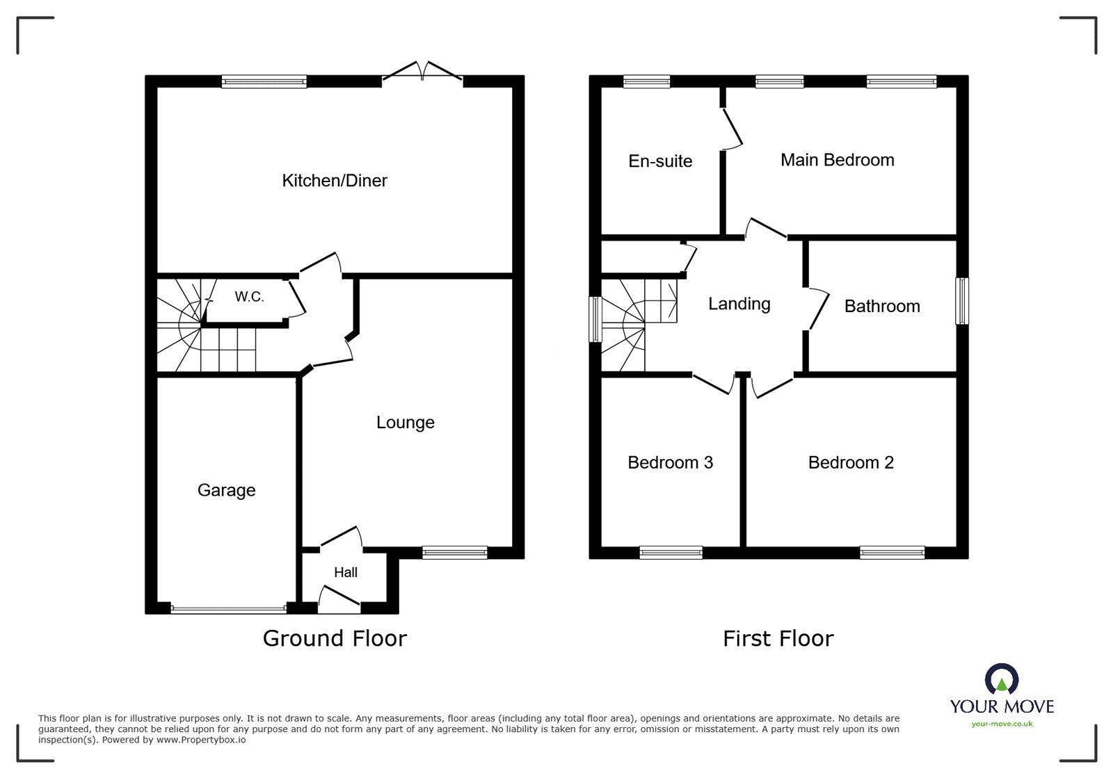 Floorplan of 3 bedroom Detached House for sale, Bellerphon Drive, Staffordshire, ST3