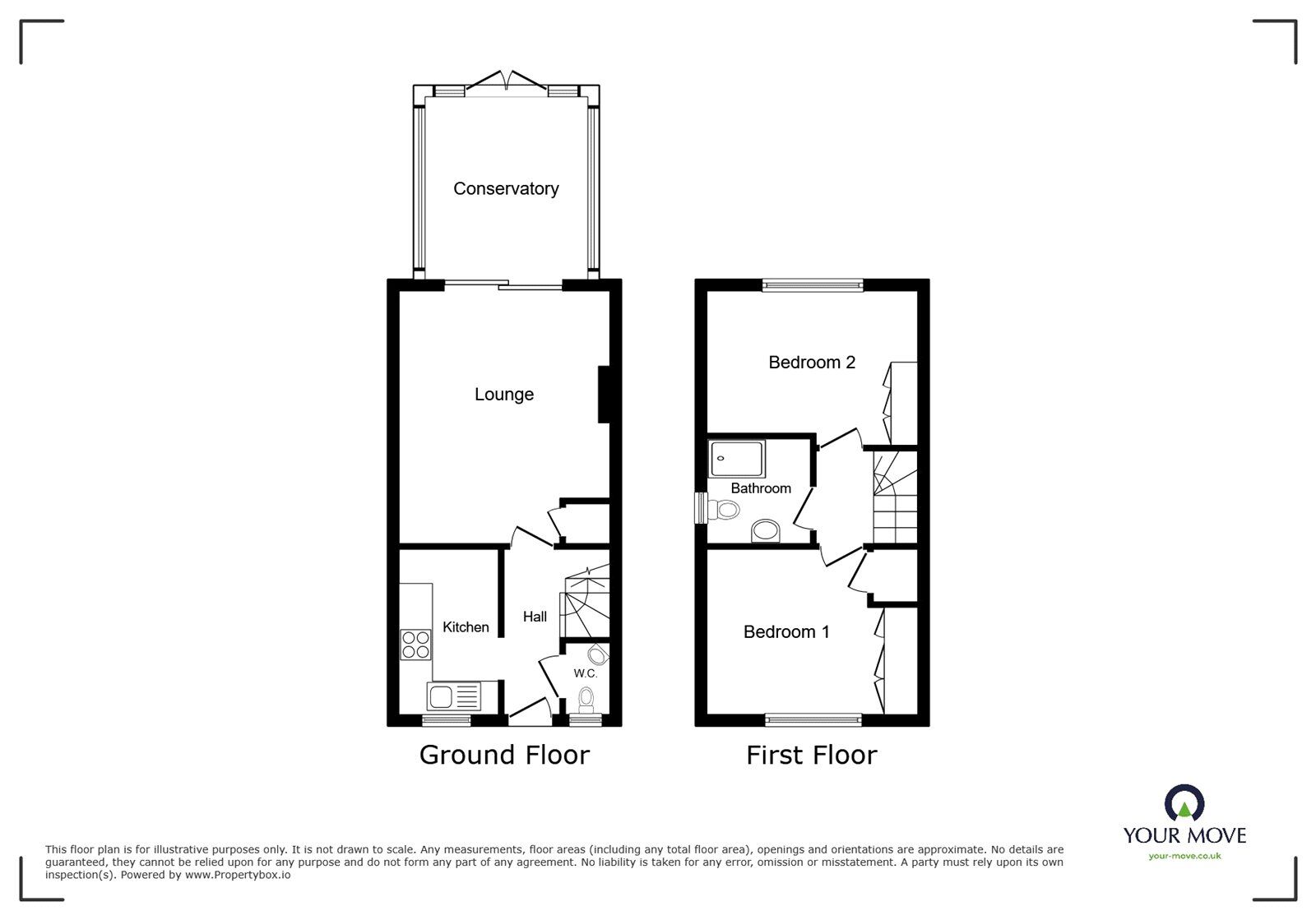 Floorplan of 2 bedroom End Terrace House for sale, Ayreshire Grove, Lightwood, Staffordshire, ST3