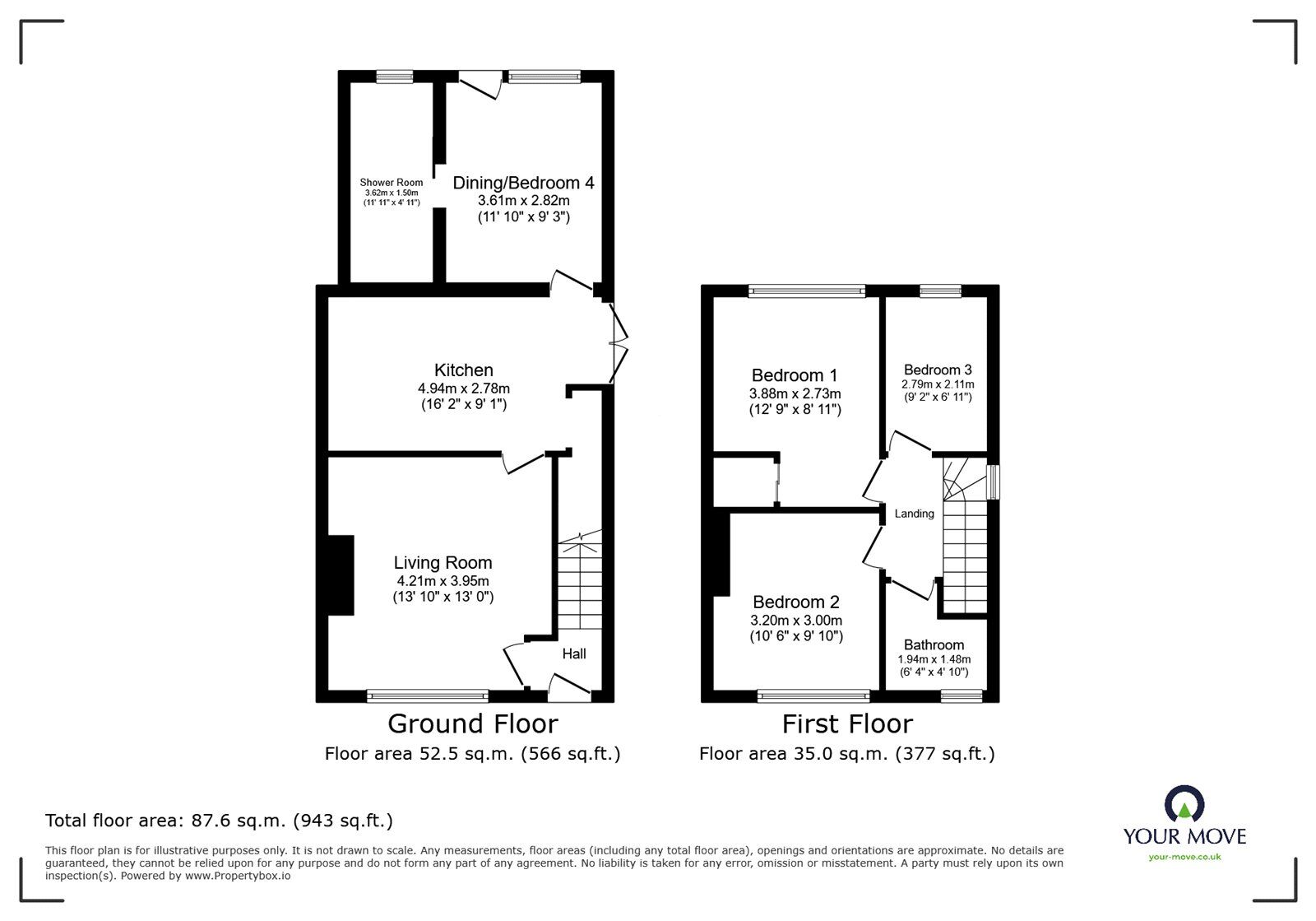 Floorplan of 3 bedroom Semi Detached House for sale, Brownfield Road, Meir, Staffordshire, ST3