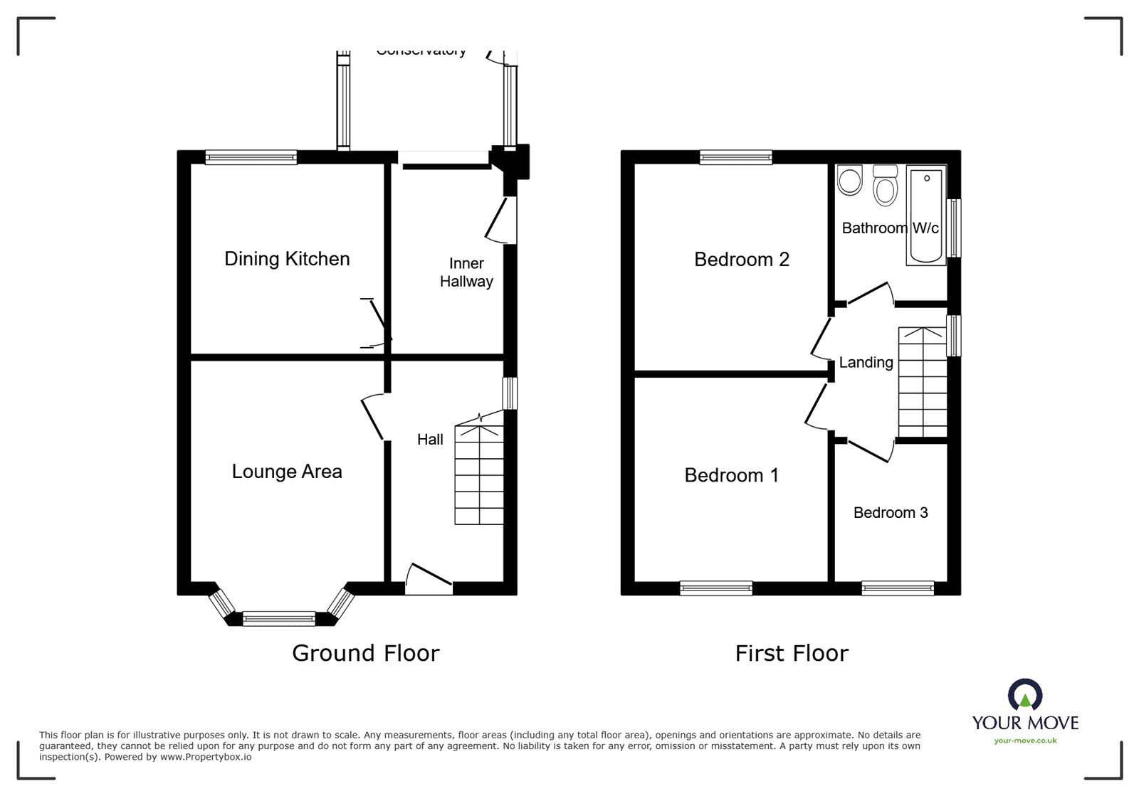 Floorplan of 3 bedroom Semi Detached House for sale, Parkhall Road, Stoke-on-Trent, Staffordshire, ST3