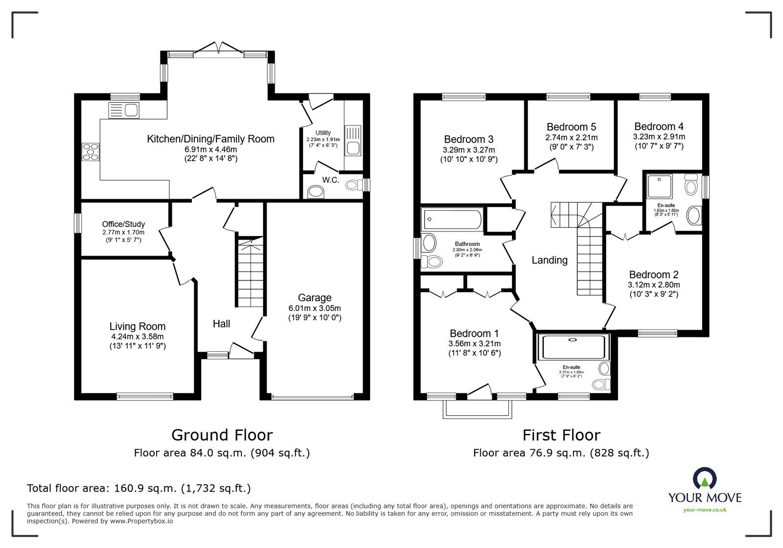 Floorplan of 5 bedroom Detached House for sale, Sampson Bridgwood Close, Trentham, Staffordshire, ST4