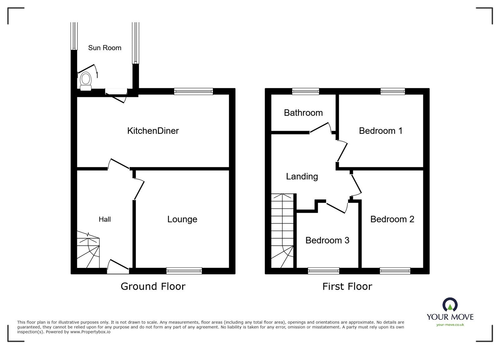 Floorplan of 3 bedroom House for sale, Robina Drive, Cheadle, Staffordshire, ST10
