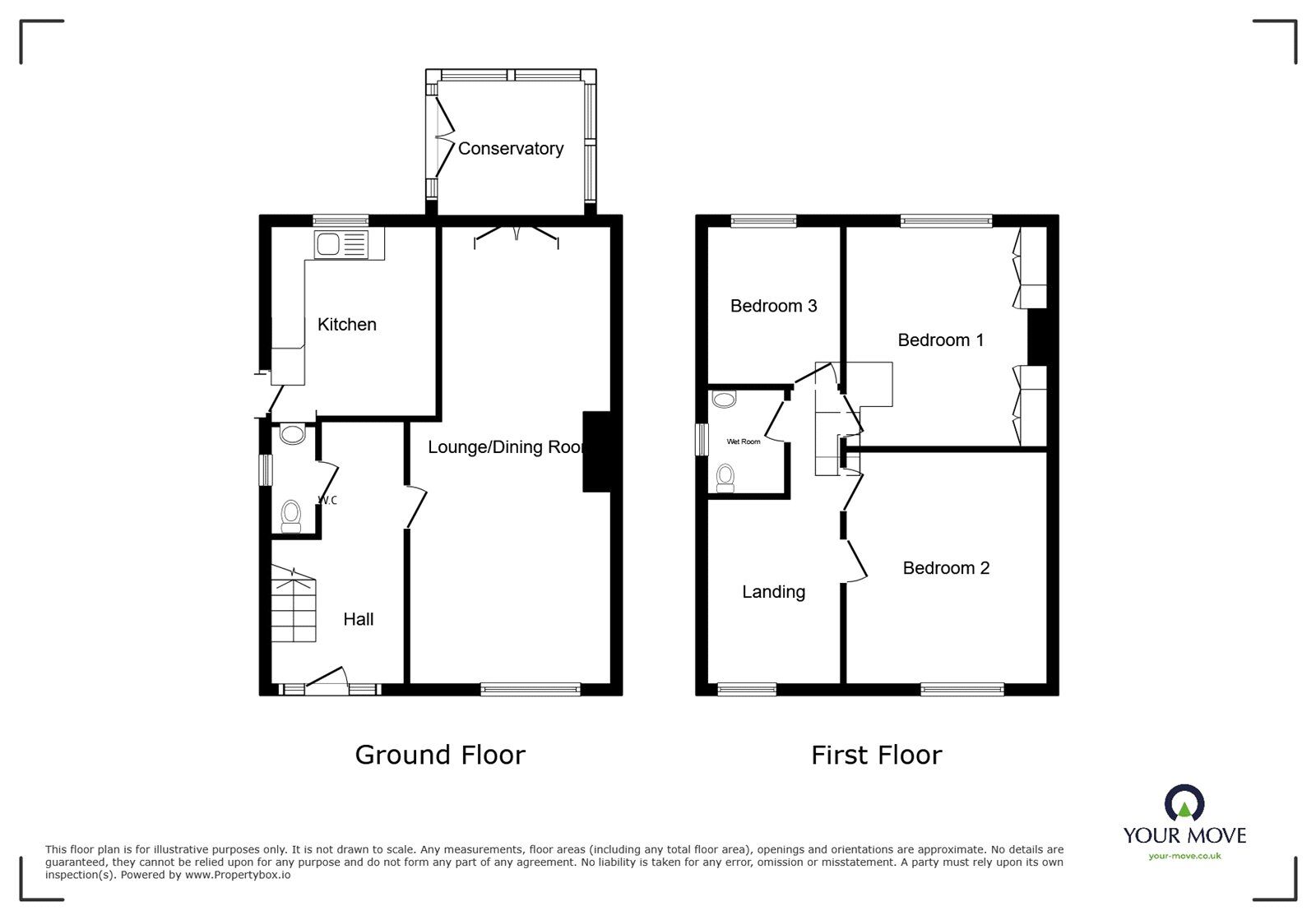 Floorplan of 3 bedroom Semi Detached House for sale, Caverswall Road, Weston Coyney, Staffordshire, ST3