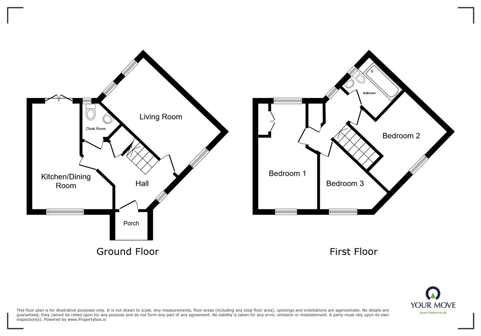 Floorplan of 3 bedroom Mid Terrace House for sale, East Street, Weston Coyney, Staffordshire, ST3