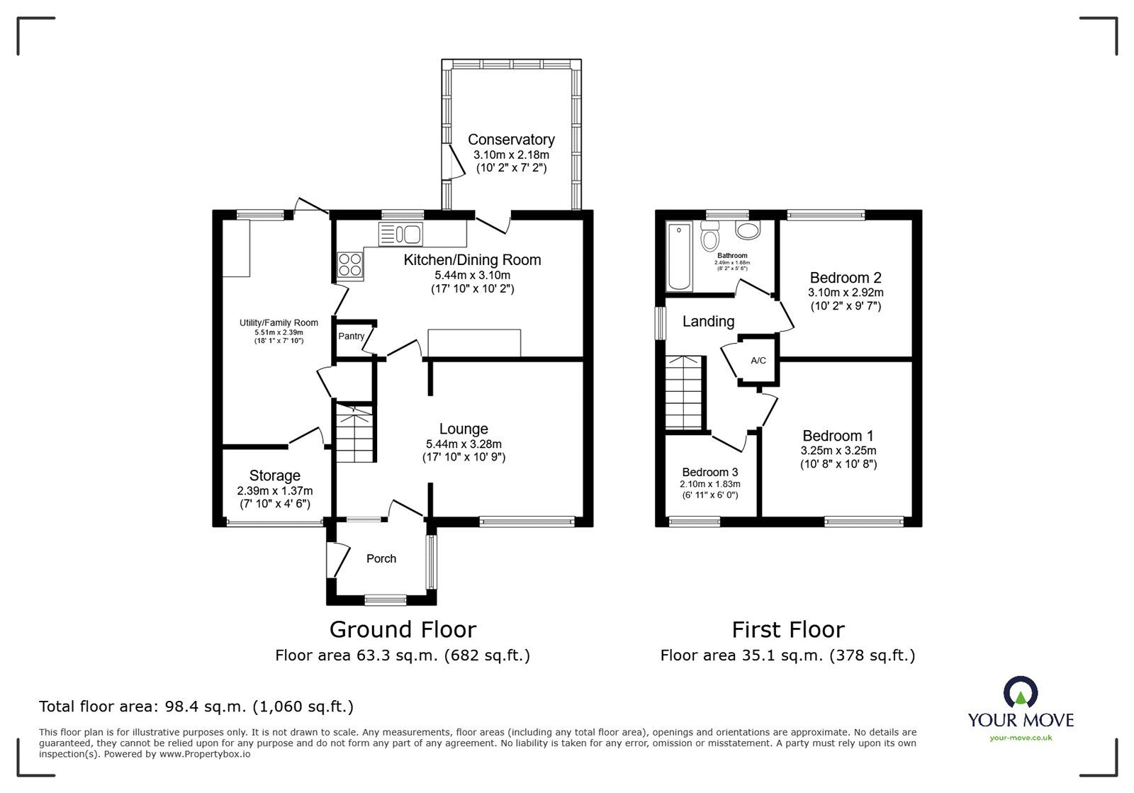 Floorplan of 3 bedroom Semi Detached House for sale, Westonfields Drive, Westonfields, Staffordshire, ST3