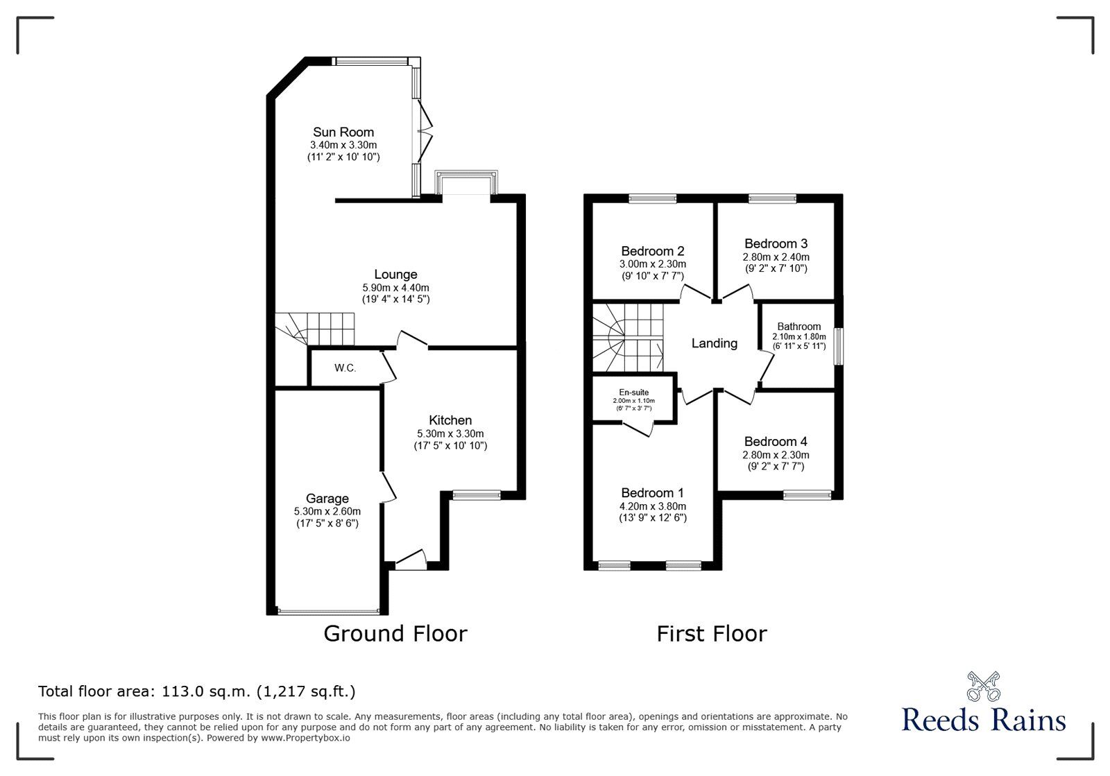 Floorplan of 4 bedroom Detached House for sale, Park View Close, Blurton, Staffordshire, ST3