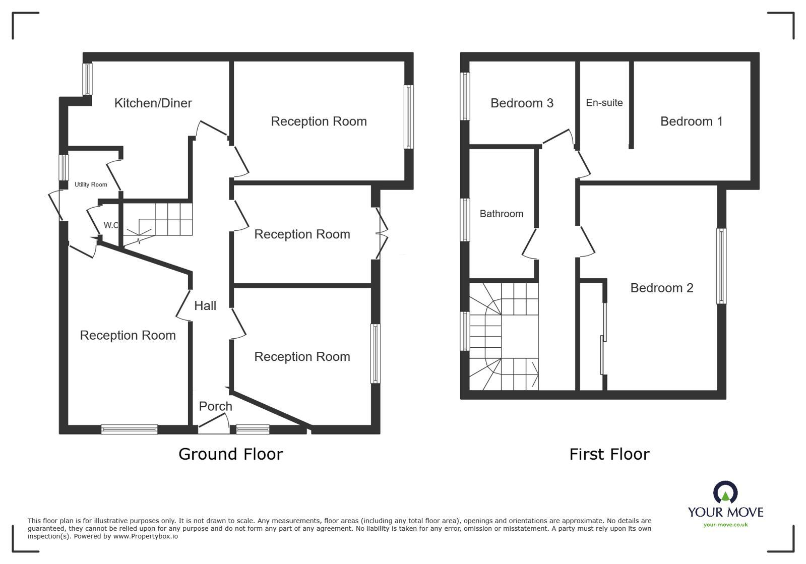 Floorplan of 3 bedroom Semi Detached House for sale, Weston Road, Weston Coyney, Staffordshire, ST3