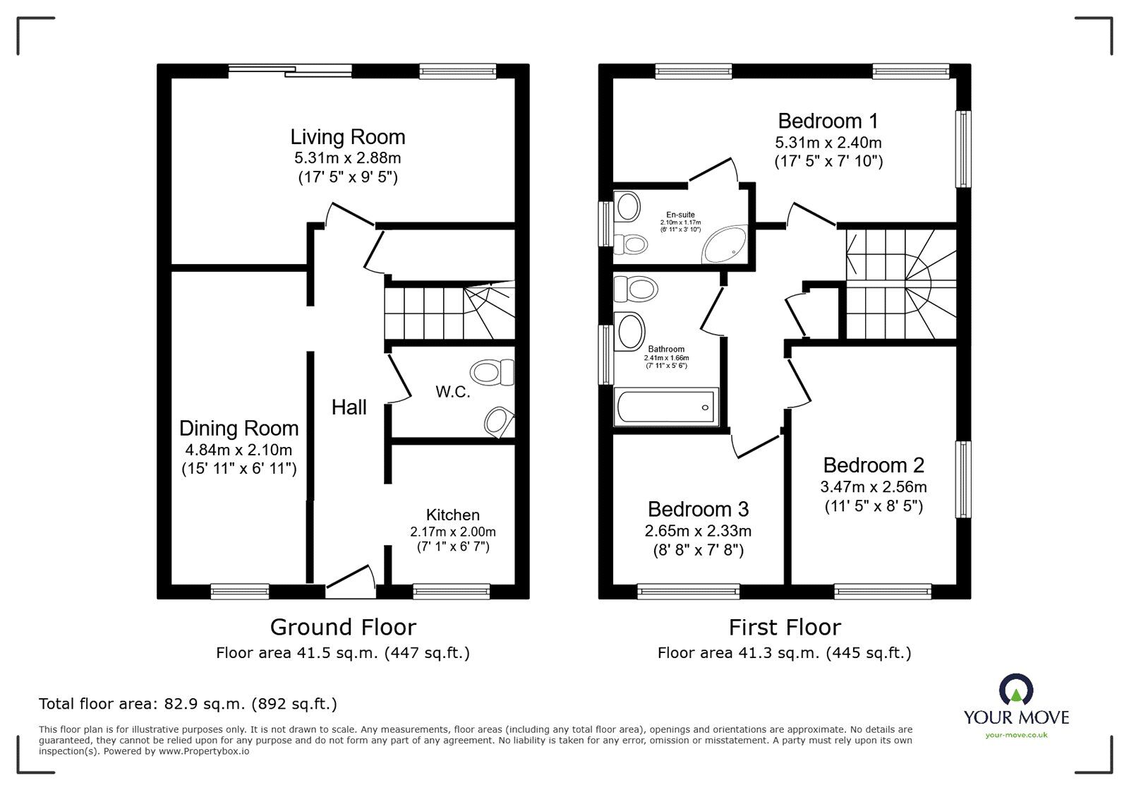 Floorplan of 3 bedroom Detached House to rent, Marlborough Road, Stoke-on-Trent, Staffordshire, ST3