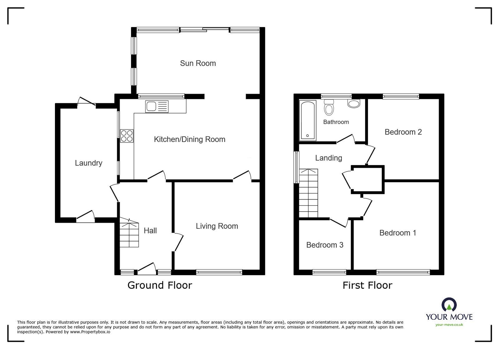 Floorplan of 3 bedroom Semi Detached House to rent, Westsprink Crescent, Stoke-on-Trent, Staffordshire, ST3