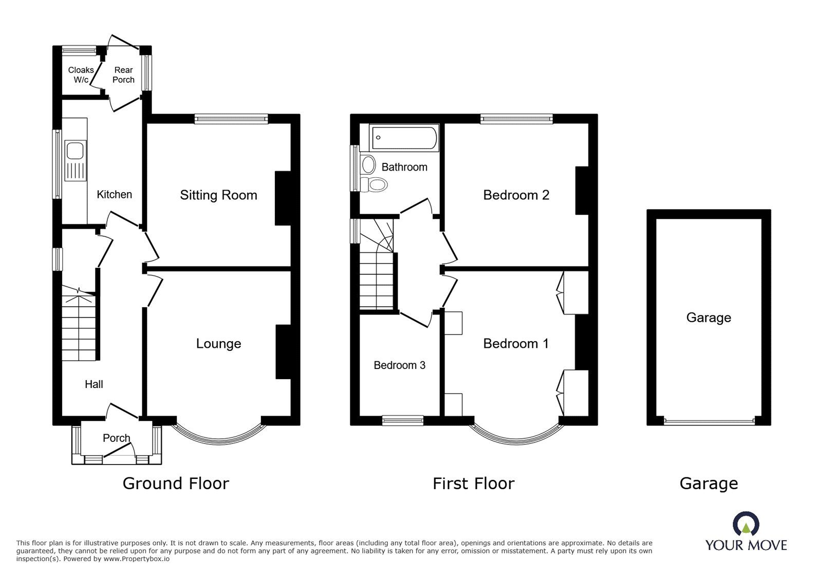 Floorplan of 3 bedroom Semi Detached House for sale, Lightwood Road, Lightwood, Staffordshire, ST3