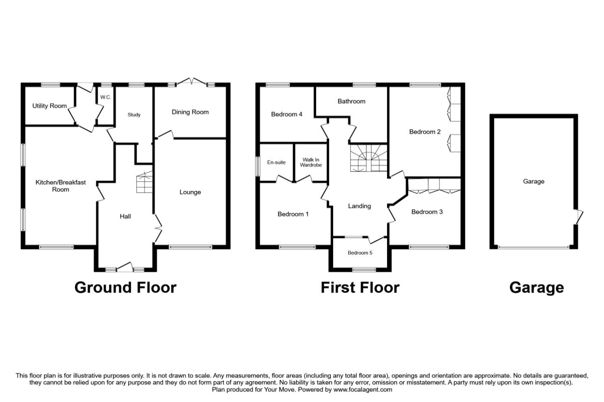 Floorplan of 4 bedroom Detached House for sale, Milton Street, Leicestershire, LE11