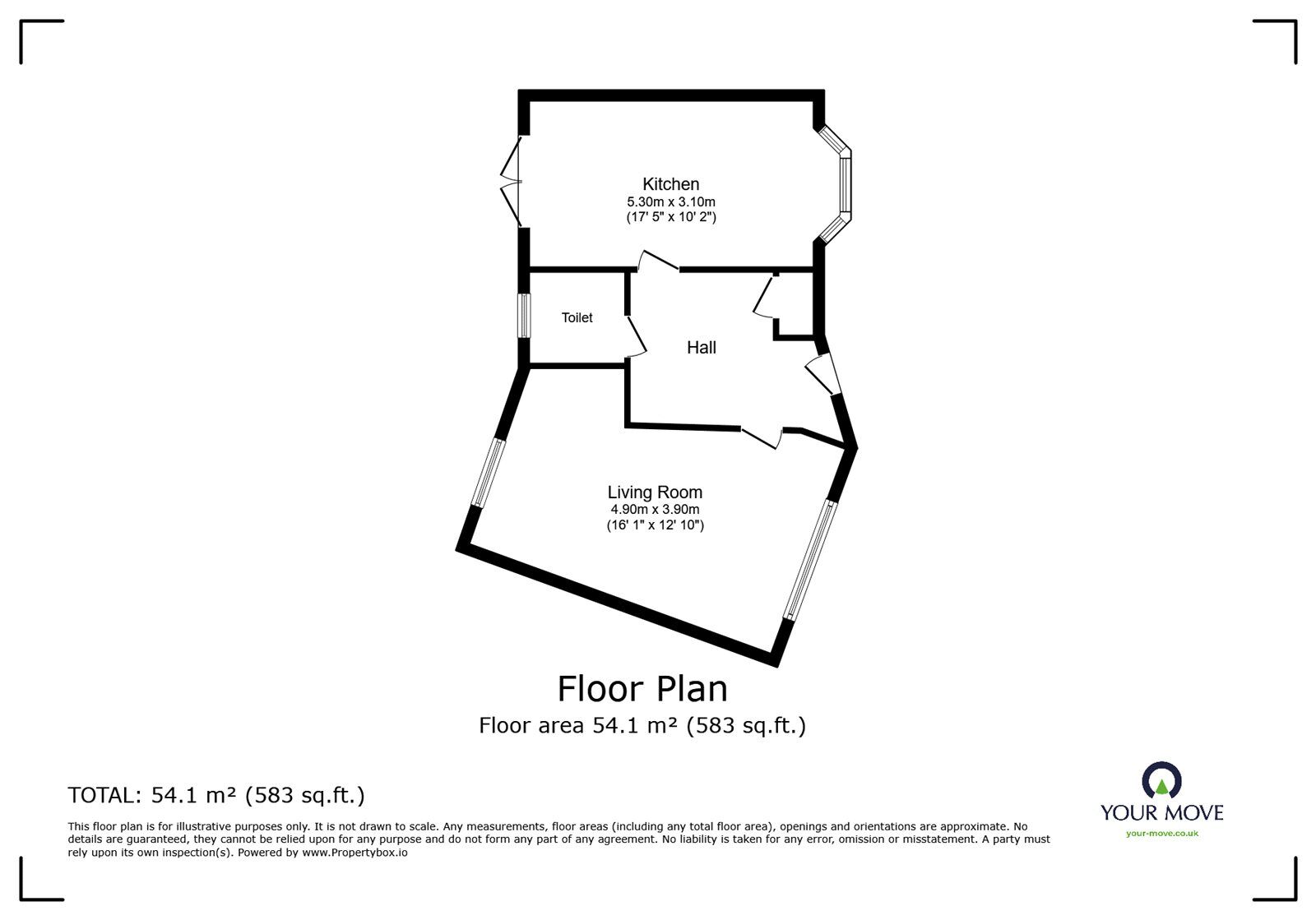 Floorplan of 3 bedroom Semi Detached House for sale, Pavior Road, Nottingham, Nottinghamshire, NG5