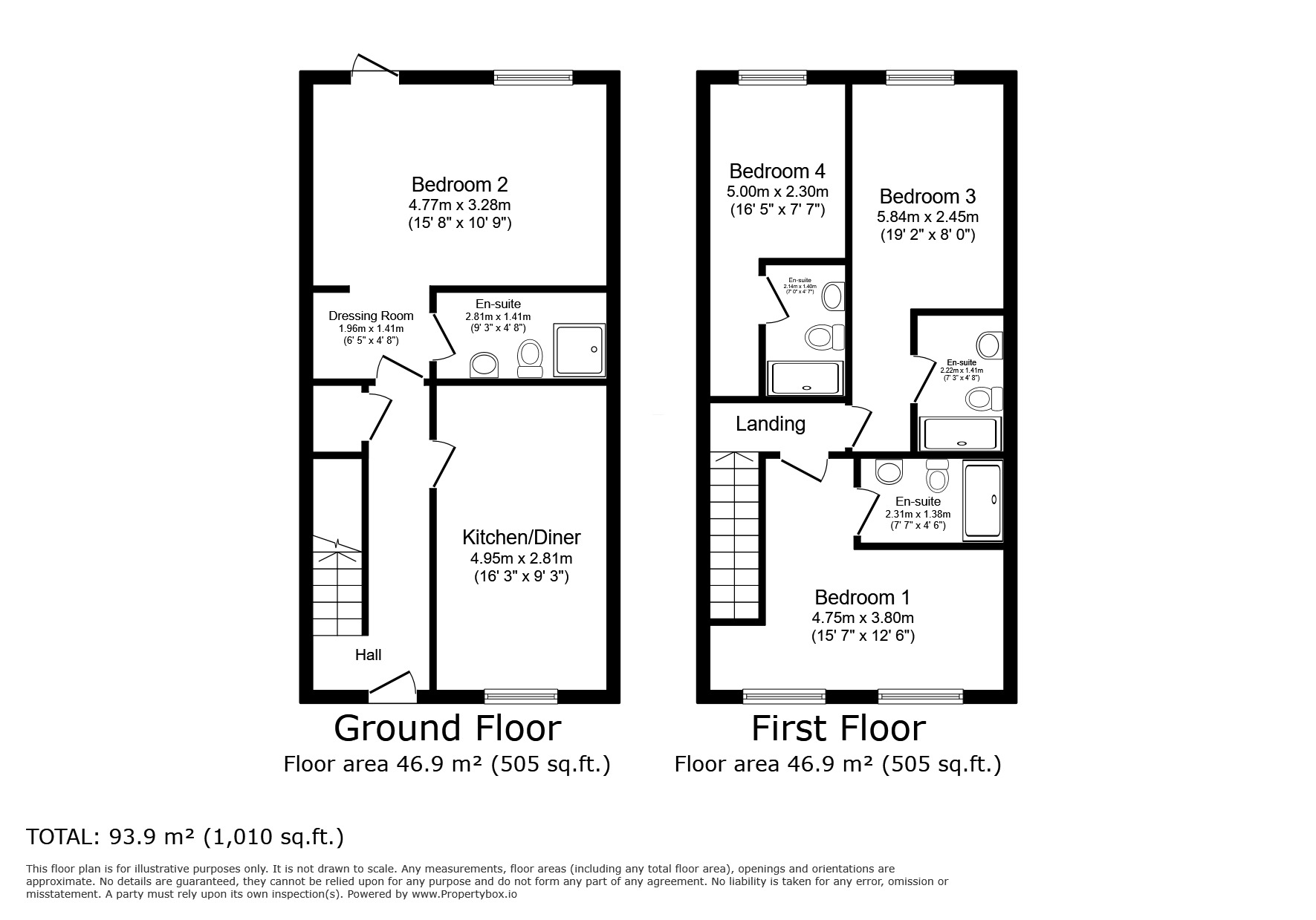 Floorplan of 4 bedroom Mid Terrace House for sale, Copeland Crescent, Loughborough, Leicestershire, LE11