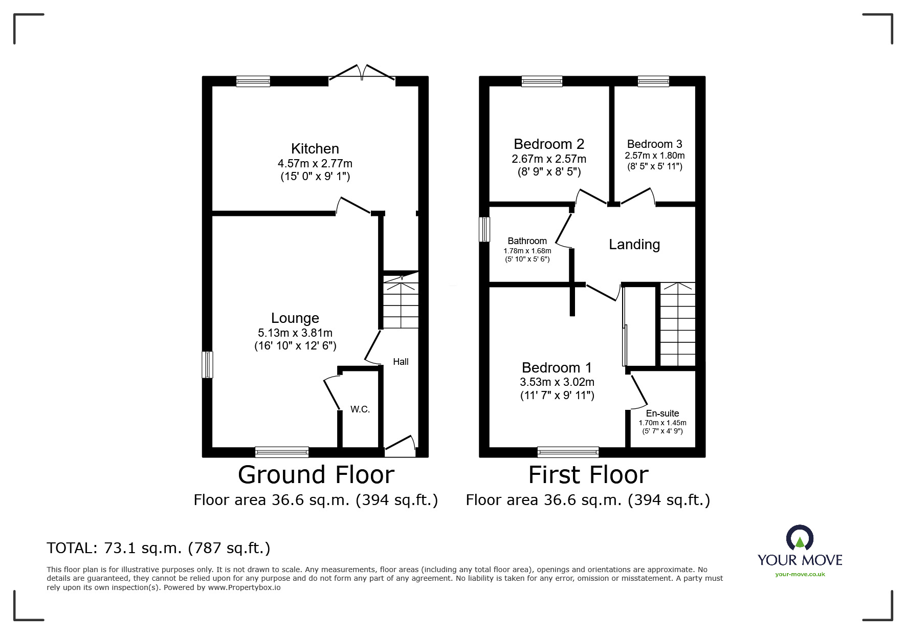 Floorplan of 3 bedroom Detached House for sale, Pritchard Drive, Kegworth, Leicestershire, DE74