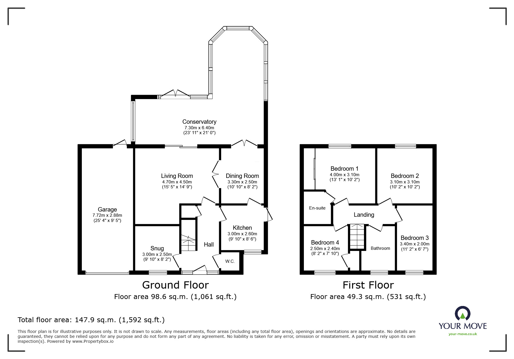 Floorplan of 5 bedroom Detached House for sale, Grace Drive, Nottingham, Nottinghamshire, NG8