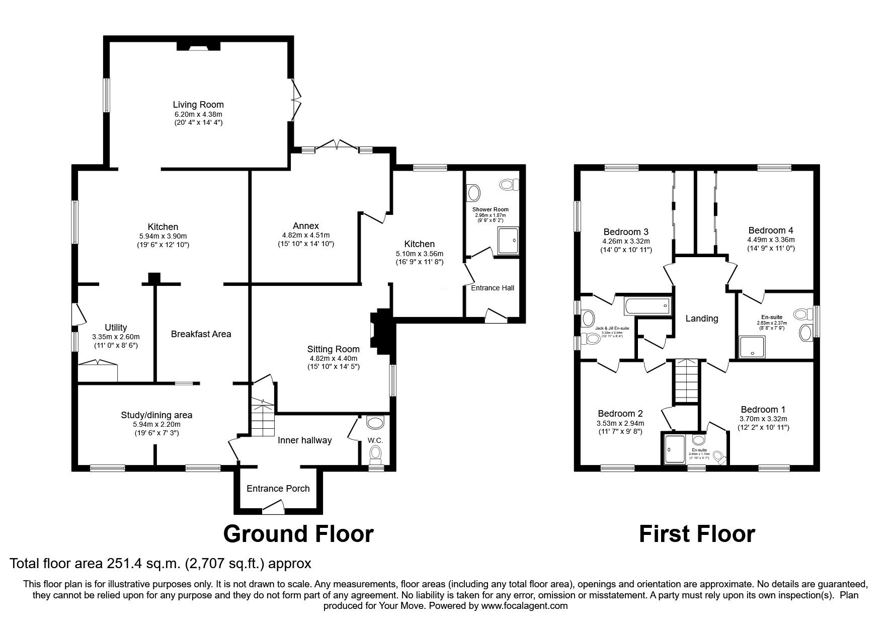 Floorplan of 5 bedroom Detached House for sale, Grace Drive, Nottingham, Nottinghamshire, NG8