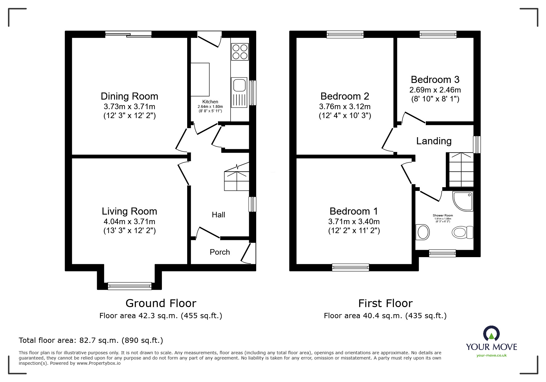 Floorplan of 3 bedroom Semi Detached House for sale, Lime Avenue, Loughborough, Leicestershire, LE11