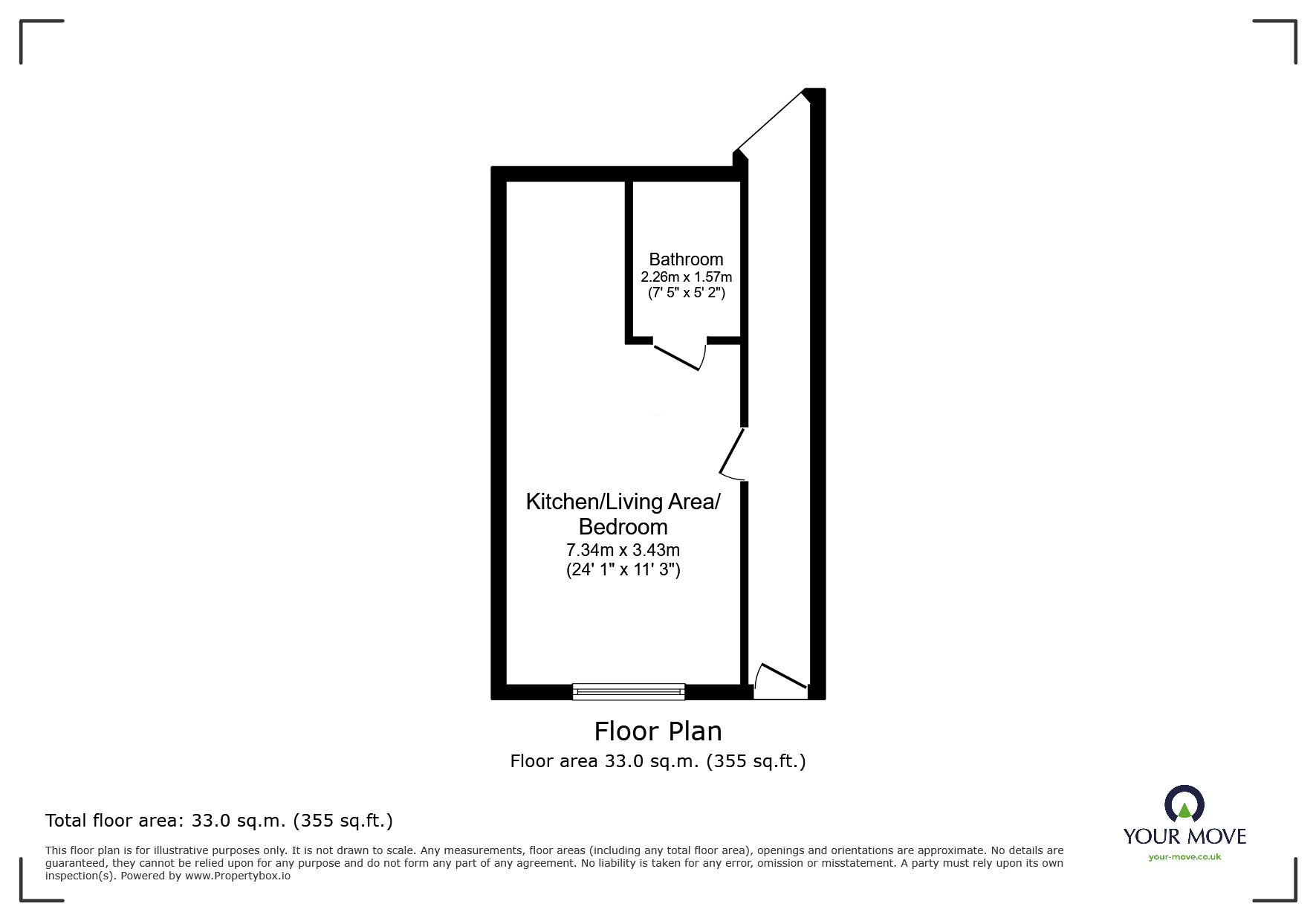 Floorplan of  Flat to rent, Moor Lane, Loughborough, Leicestershire, LE11
