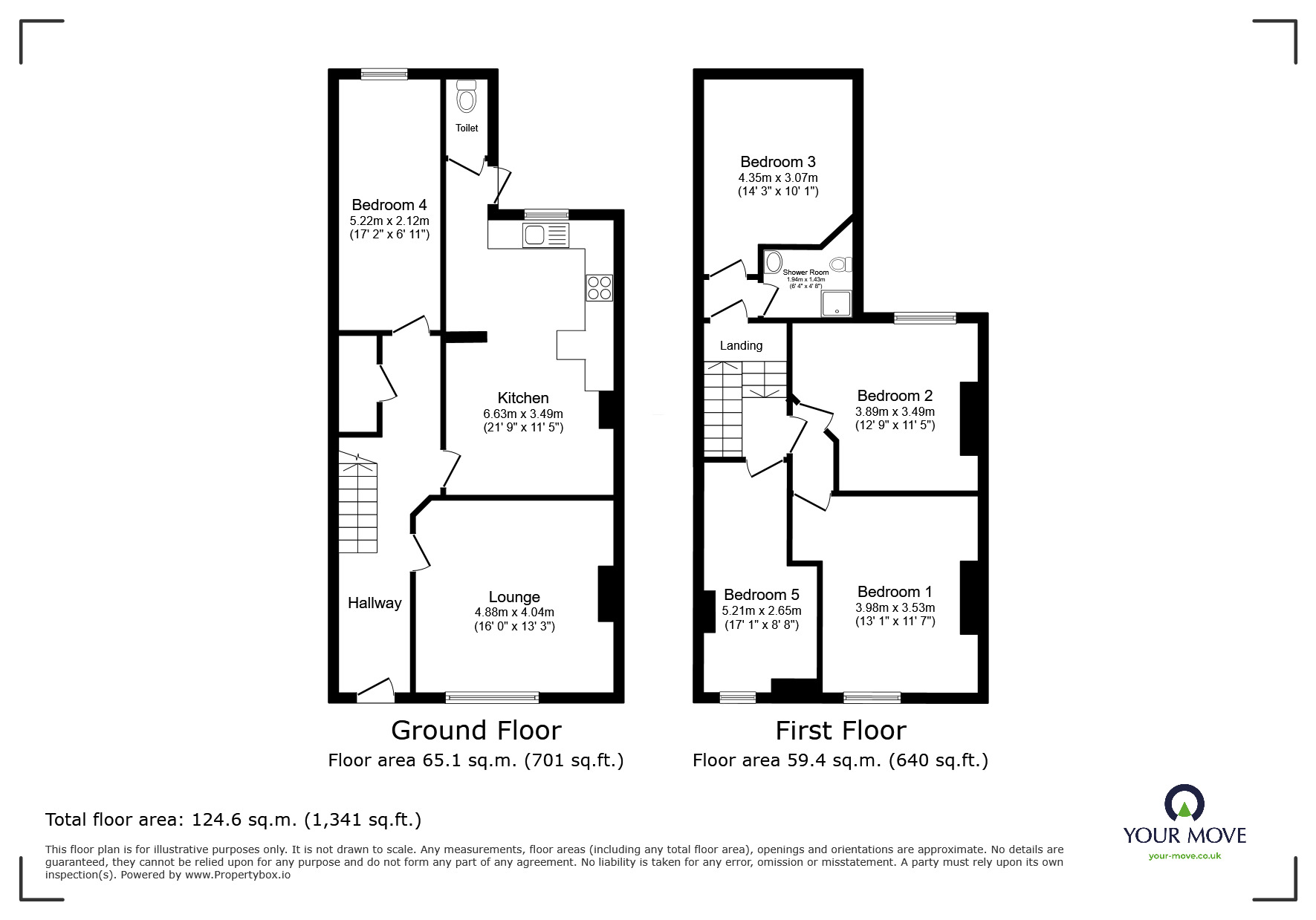 Floorplan of 5 bedroom Mid Terrace House for sale, Rushworth Avenue, West Bridgford, Nottinghamshire, NG2