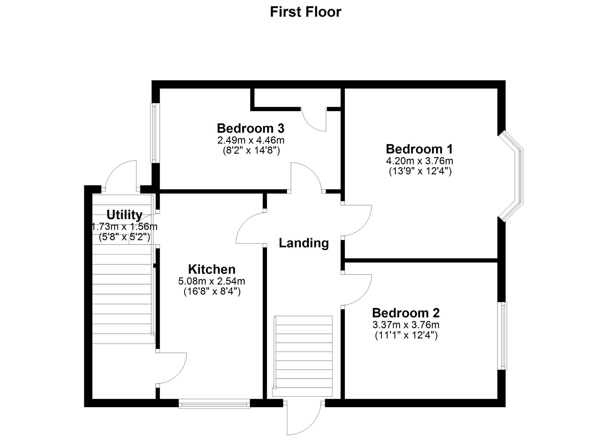 Floorplan of 2 bedroom  Flat to rent, Beverley Road, Low Fell, Gateshead, NE9