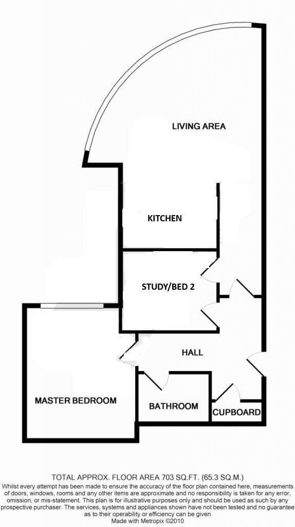 Floorplan of 2 bedroom  Flat to rent, Forth Banks, Newcastle upon Tyne, Tyne and Wear, NE1