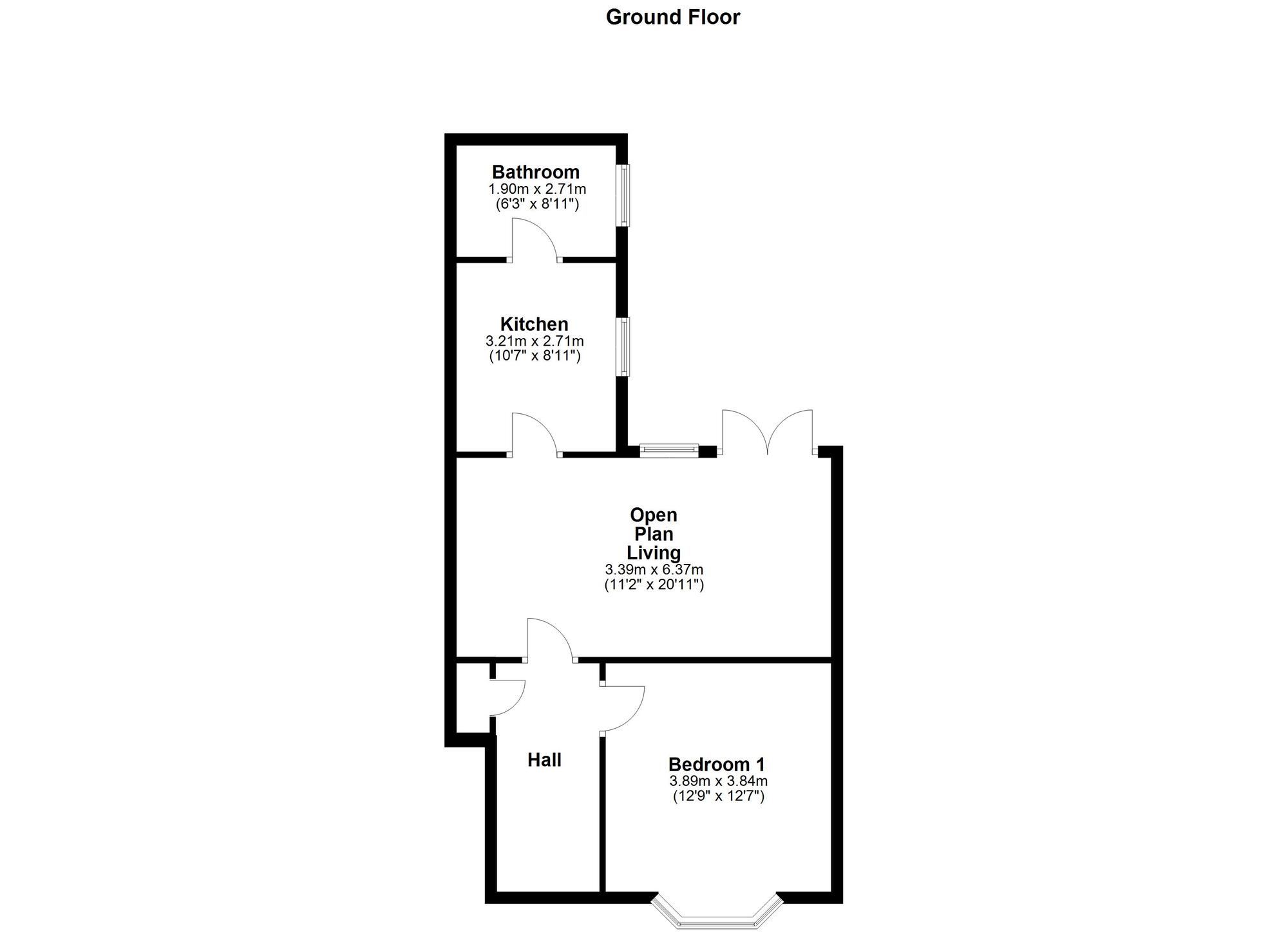 Floorplan of 2 bedroom  Flat to rent, Whickham Road, Hebburn, NE31
