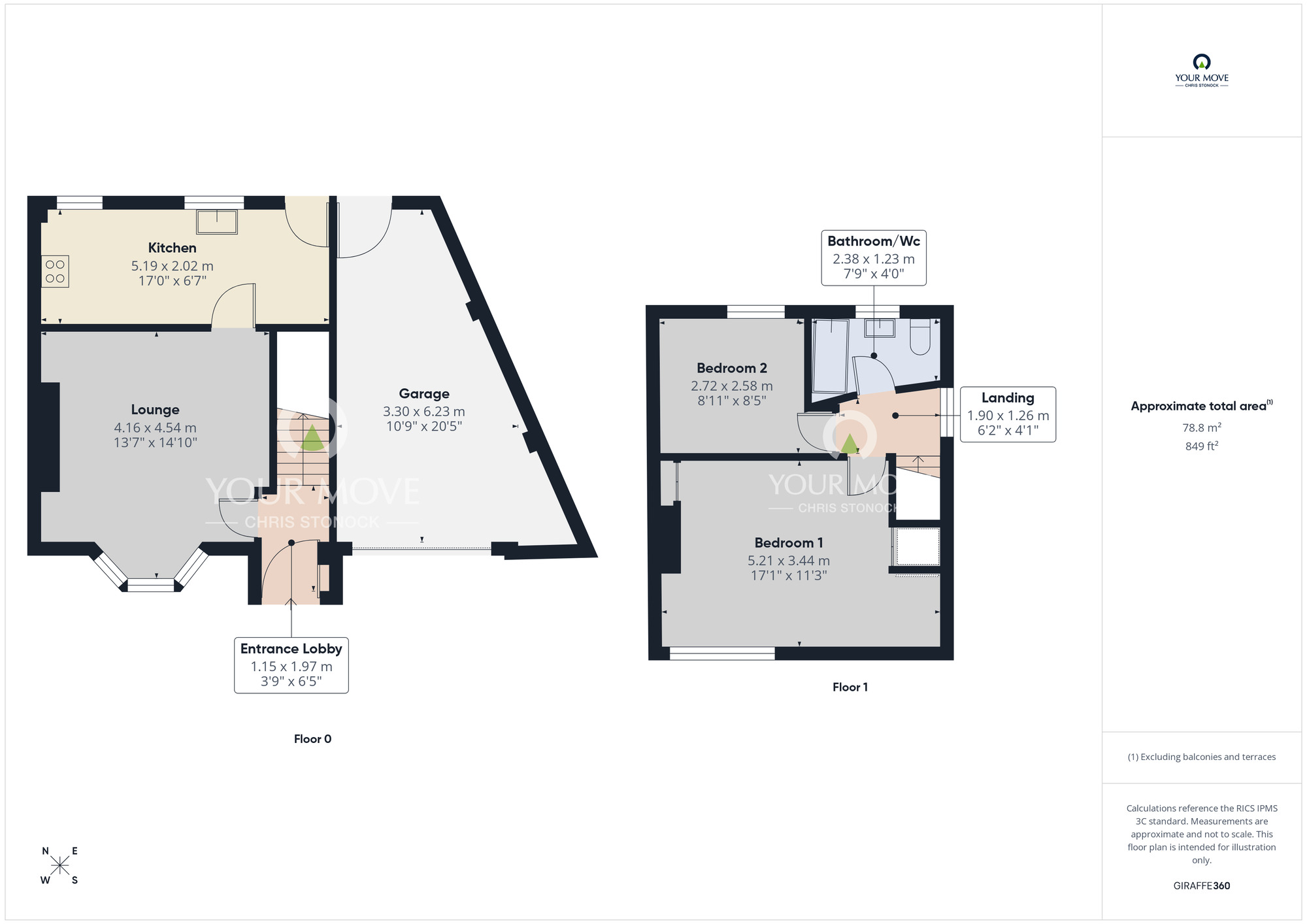 Floorplan of 2 bedroom Semi Detached House for sale, Smithburn Road, Bog House Estate, Gateshead, NE10