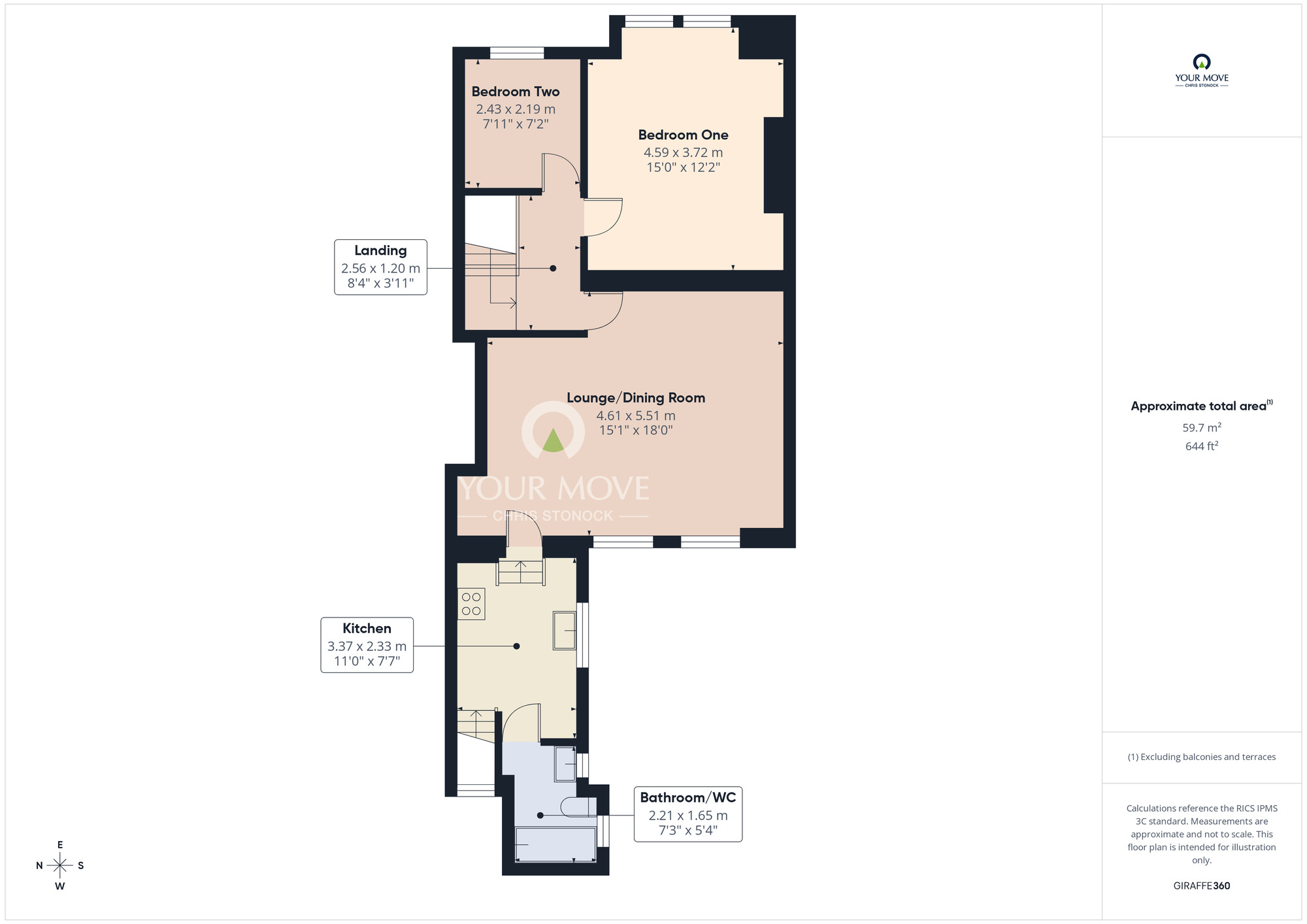Floorplan of 2 bedroom Flat for sale, Windsor Avenue, Saltwell, Gateshead, NE8