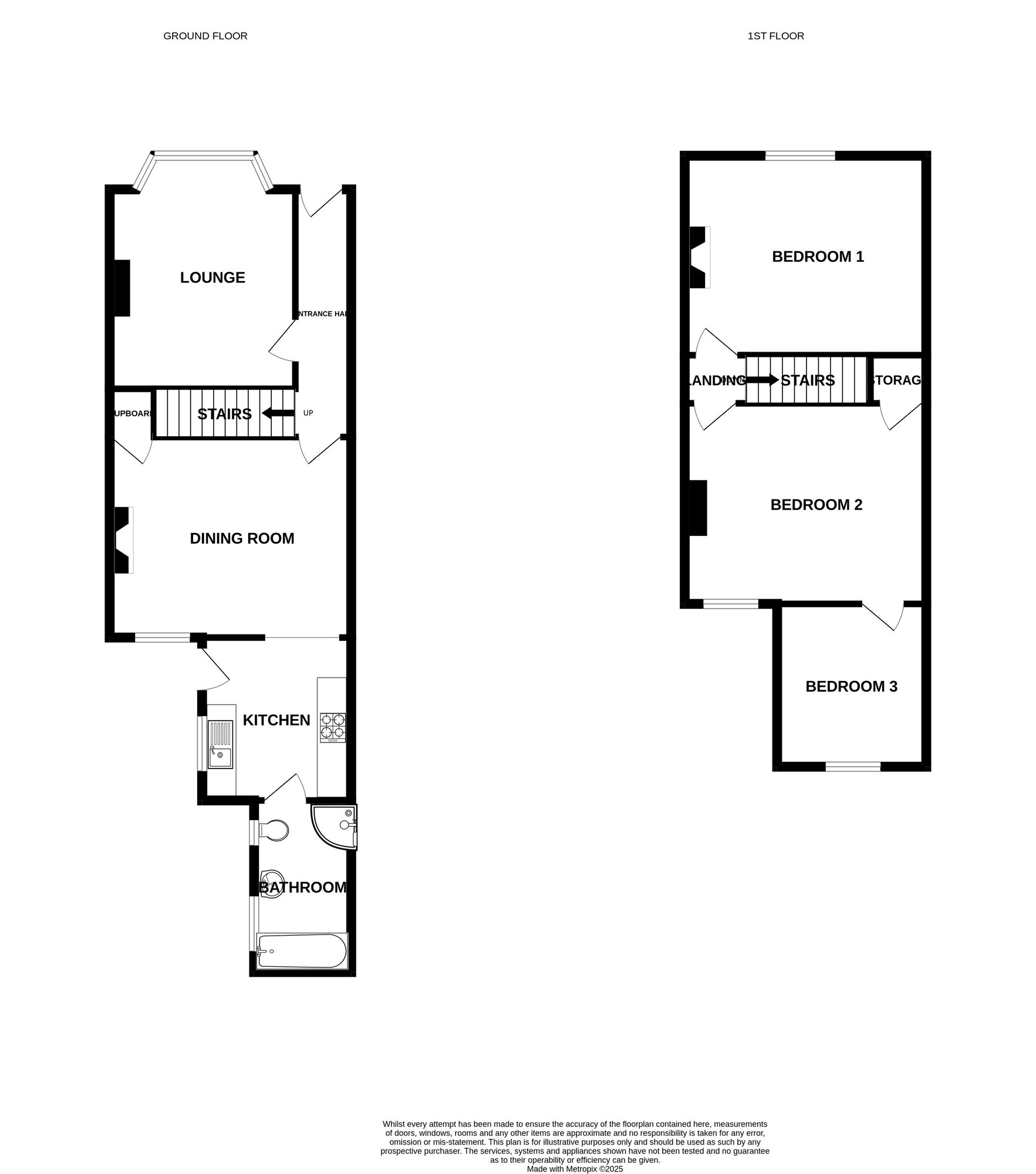 Floorplan of 3 bedroom Mid Terrace House for sale, St Margarets Road, Lowestoft, Suffolk, NR32