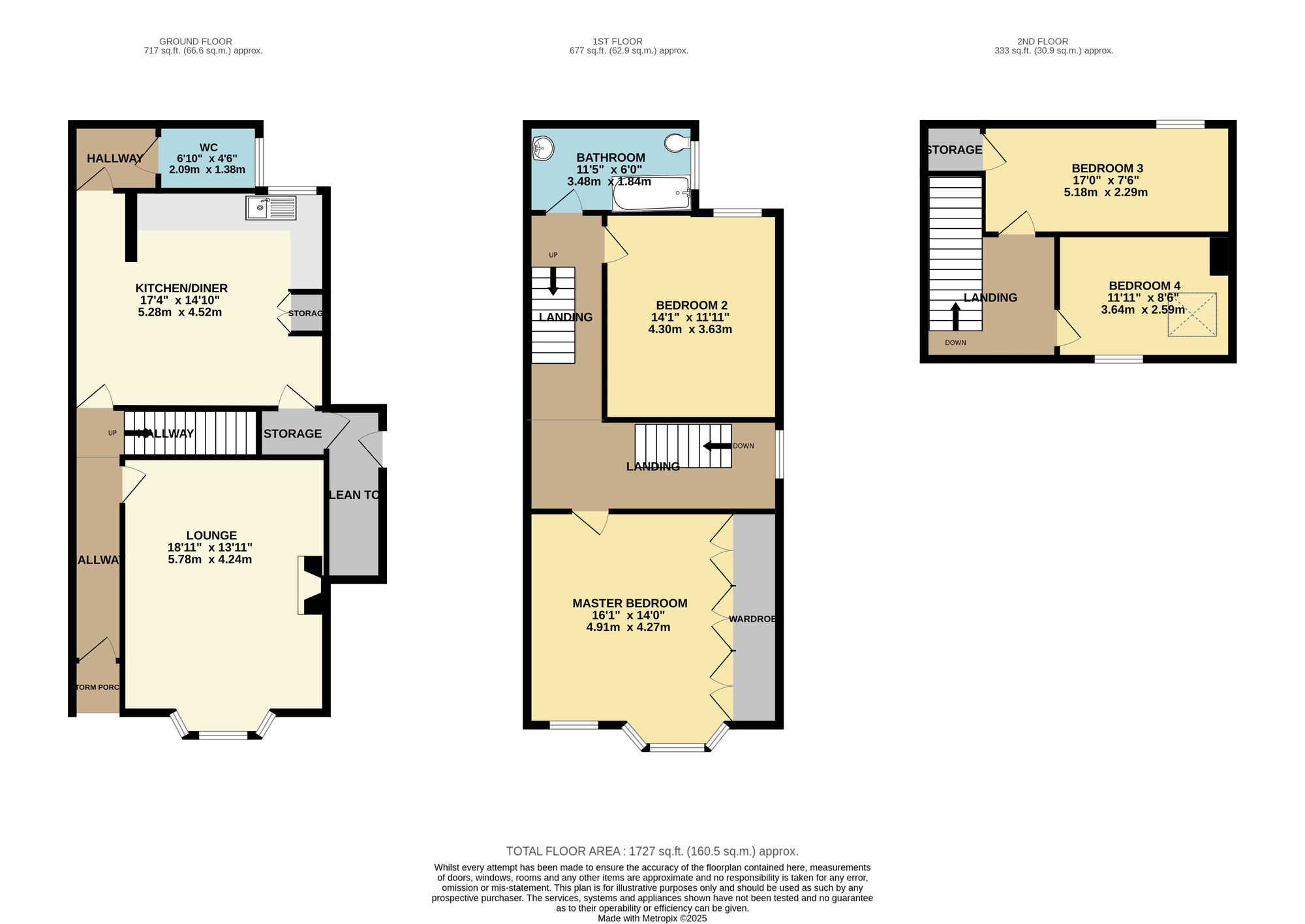 Floorplan of 4 bedroom End Terrace House for sale, Stradbroke Road, Southwold, Suffolk, IP18