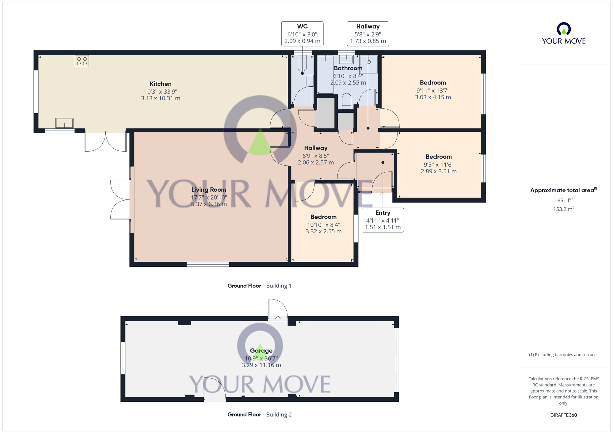 Floorplan of 3 bedroom Detached Bungalow for sale, Langdale Park, Lowestoft, Suffolk, NR32
