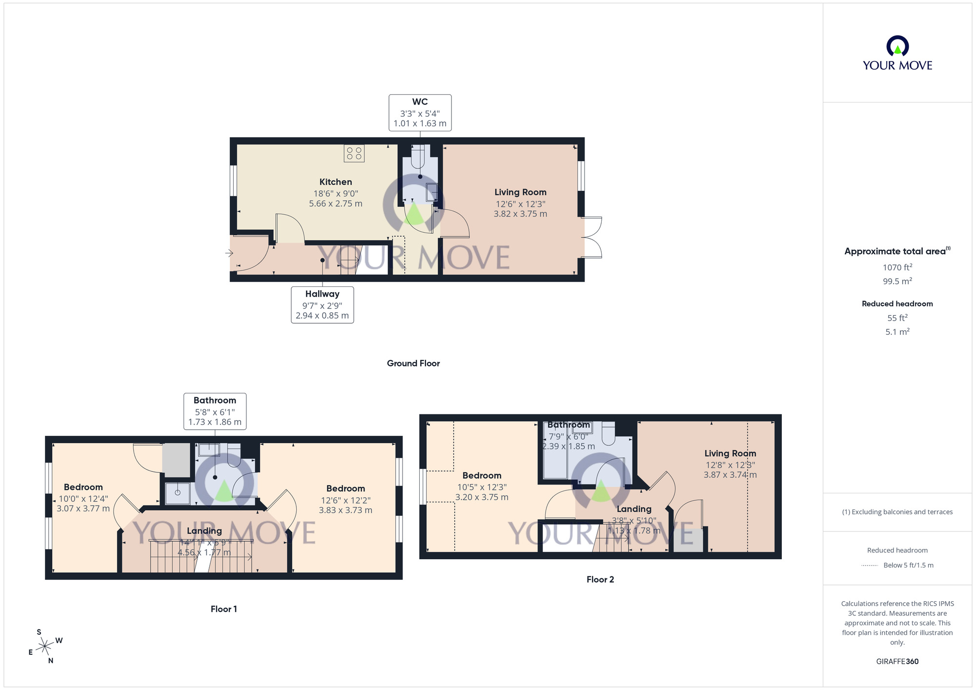Floorplan of 4 bedroom Mid Terrace House for sale, Gorleston Road, Lowestoft, Suffolk, NR32