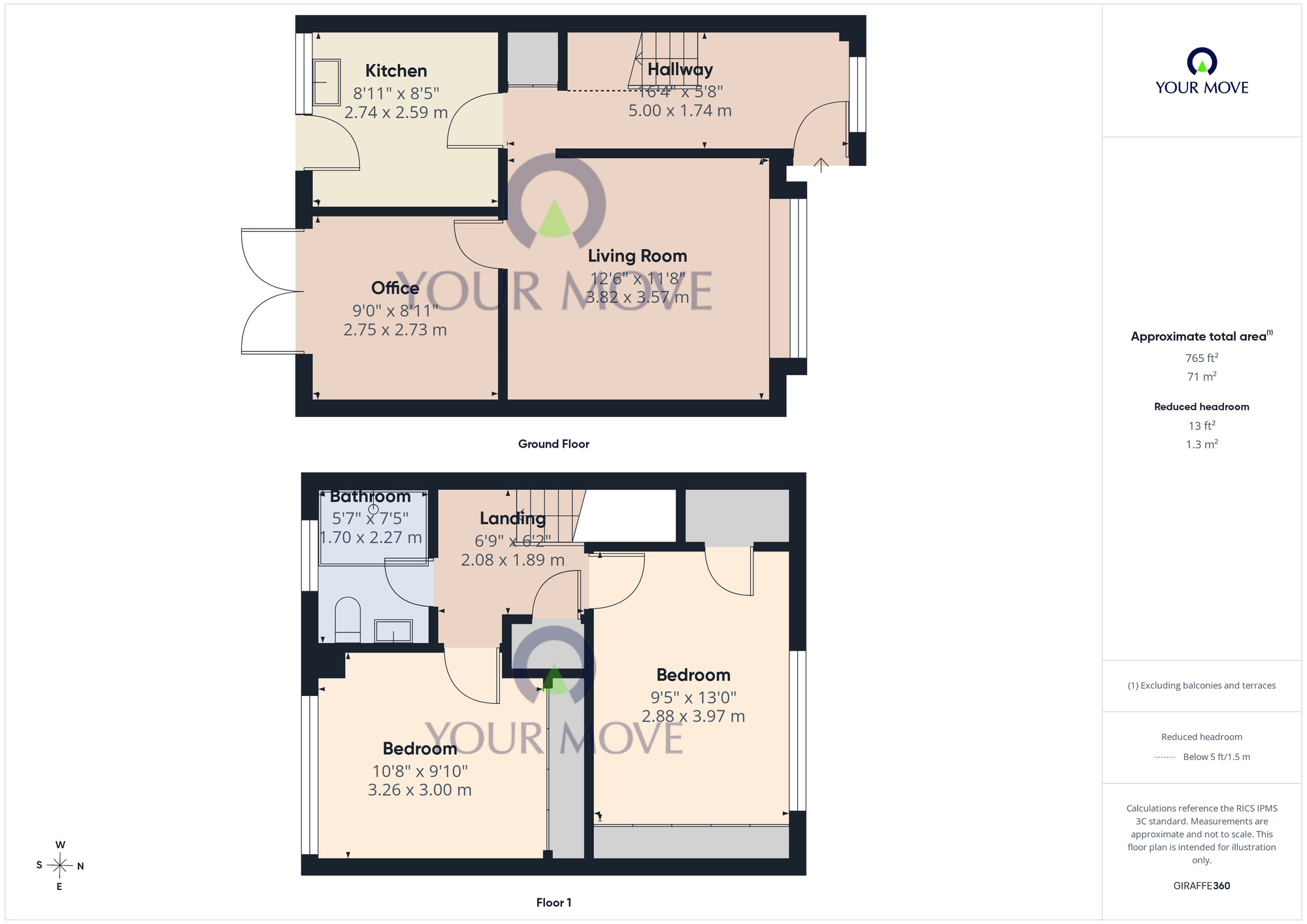Floorplan of 2 bedroom Mid Terrace House for sale, Hawthorn Road, Gorleston, Norfolk, NR31