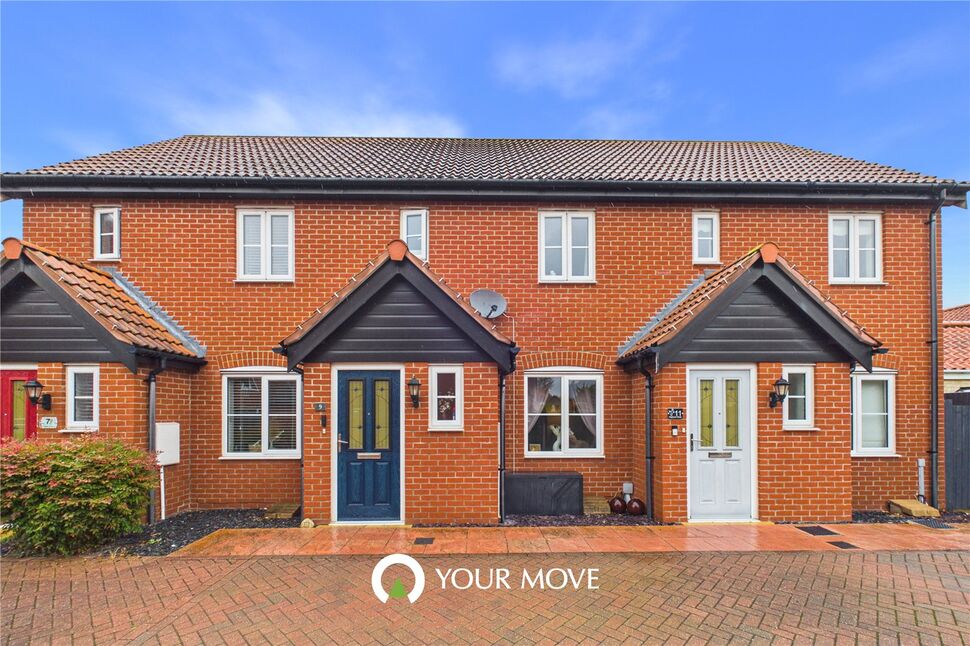 Main image of 2 bedroom Mid Terrace House for sale, Neptune Close, Bradwell, Norfolk, NR31
