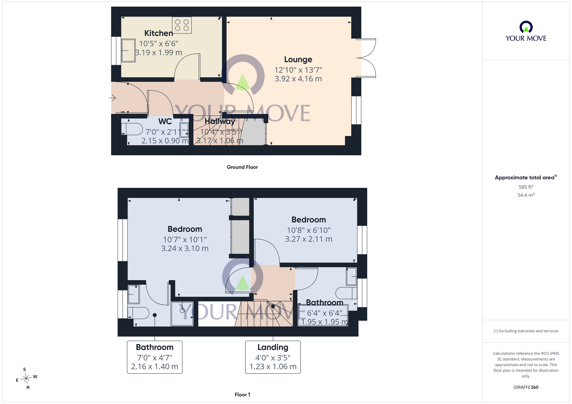 Floorplan of 2 bedroom End Terrace House for sale, Aspen Road, Caister-on-Sea, Norfolk, NR30