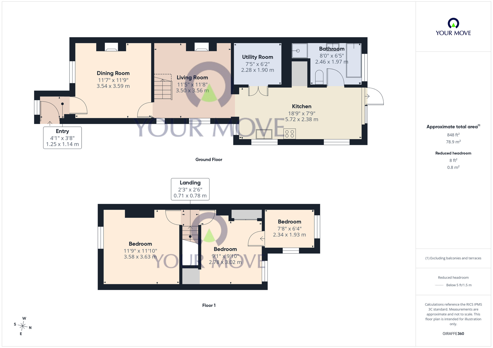 Floorplan of 3 bedroom End Terrace House for sale, Court Road, Rollesby, Norfolk, NR29