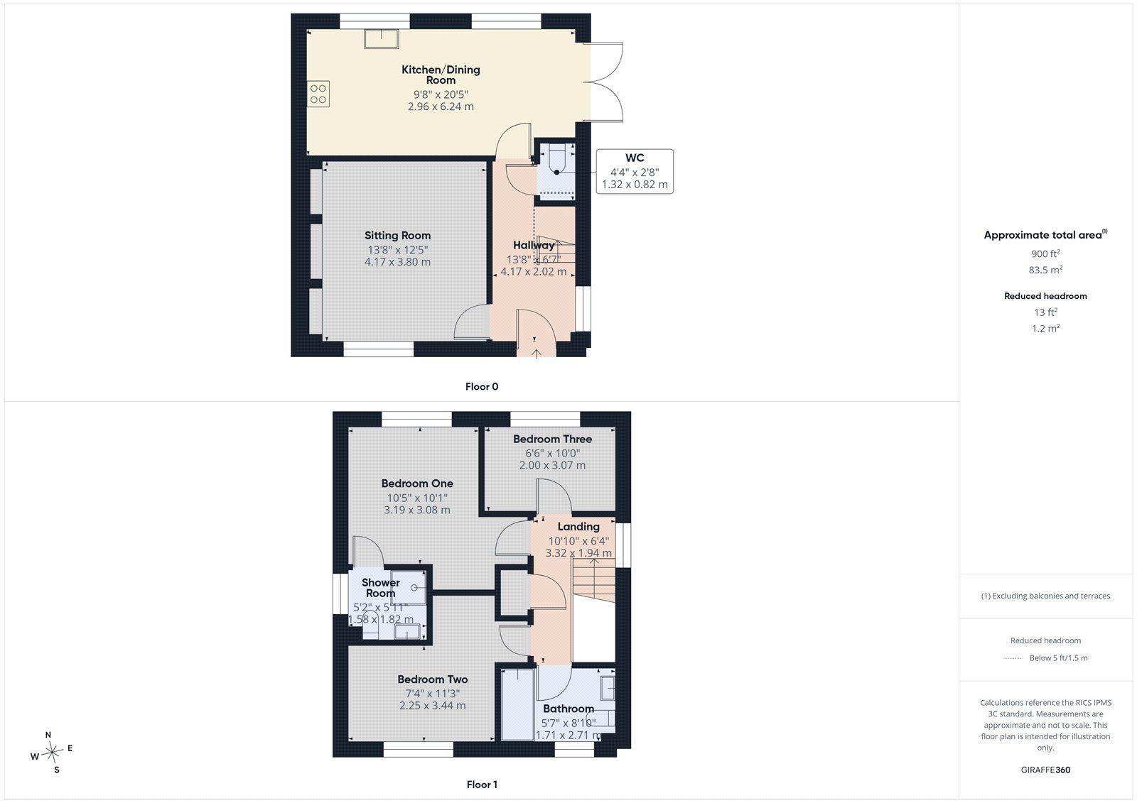 Floorplan of 3 bedroom Detached House for sale, Highbury Street, Coleford, Somerset, BA3