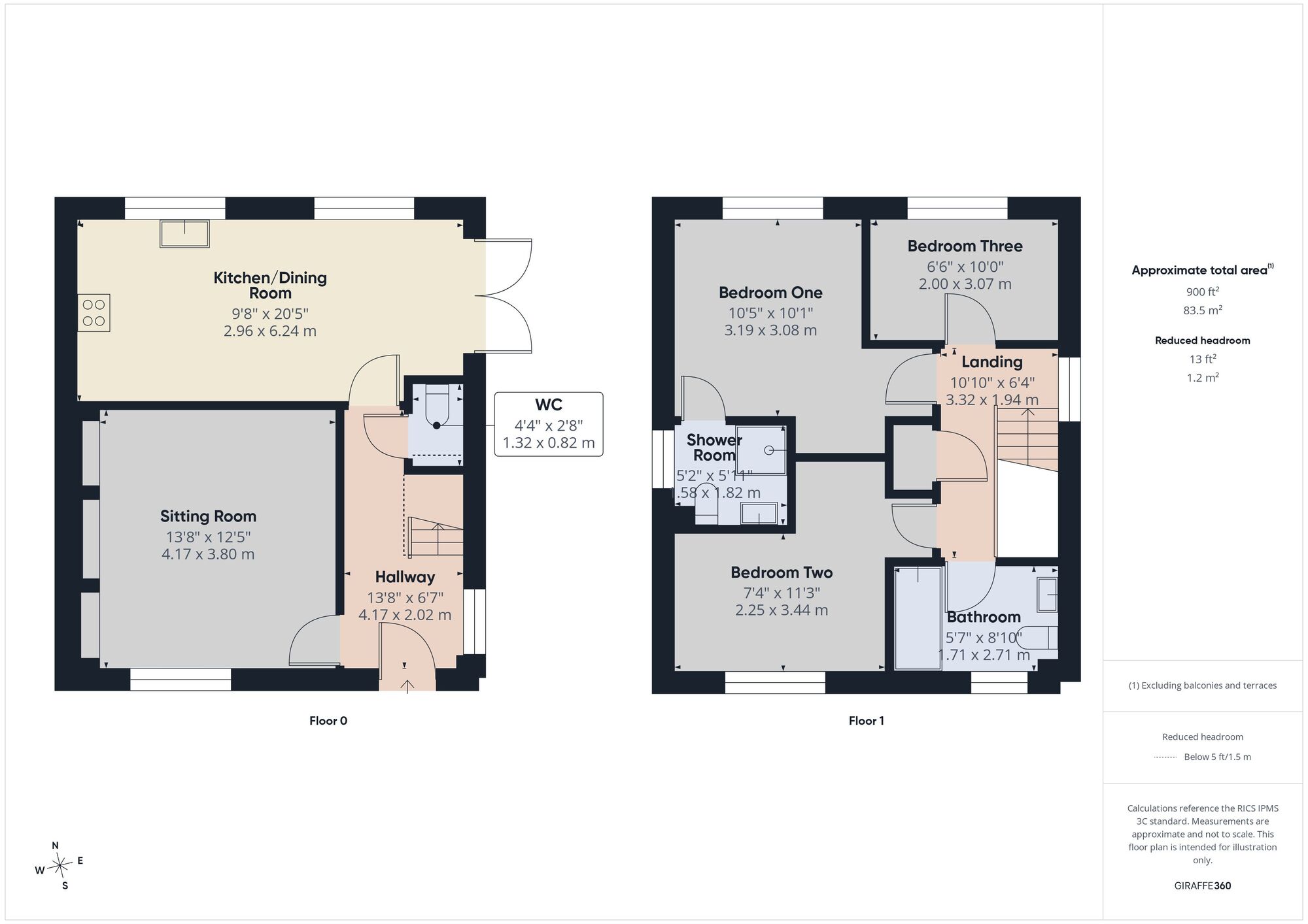 Floorplan of 3 bedroom Detached House for sale, Highbury Street, Coleford, Somerset, BA3