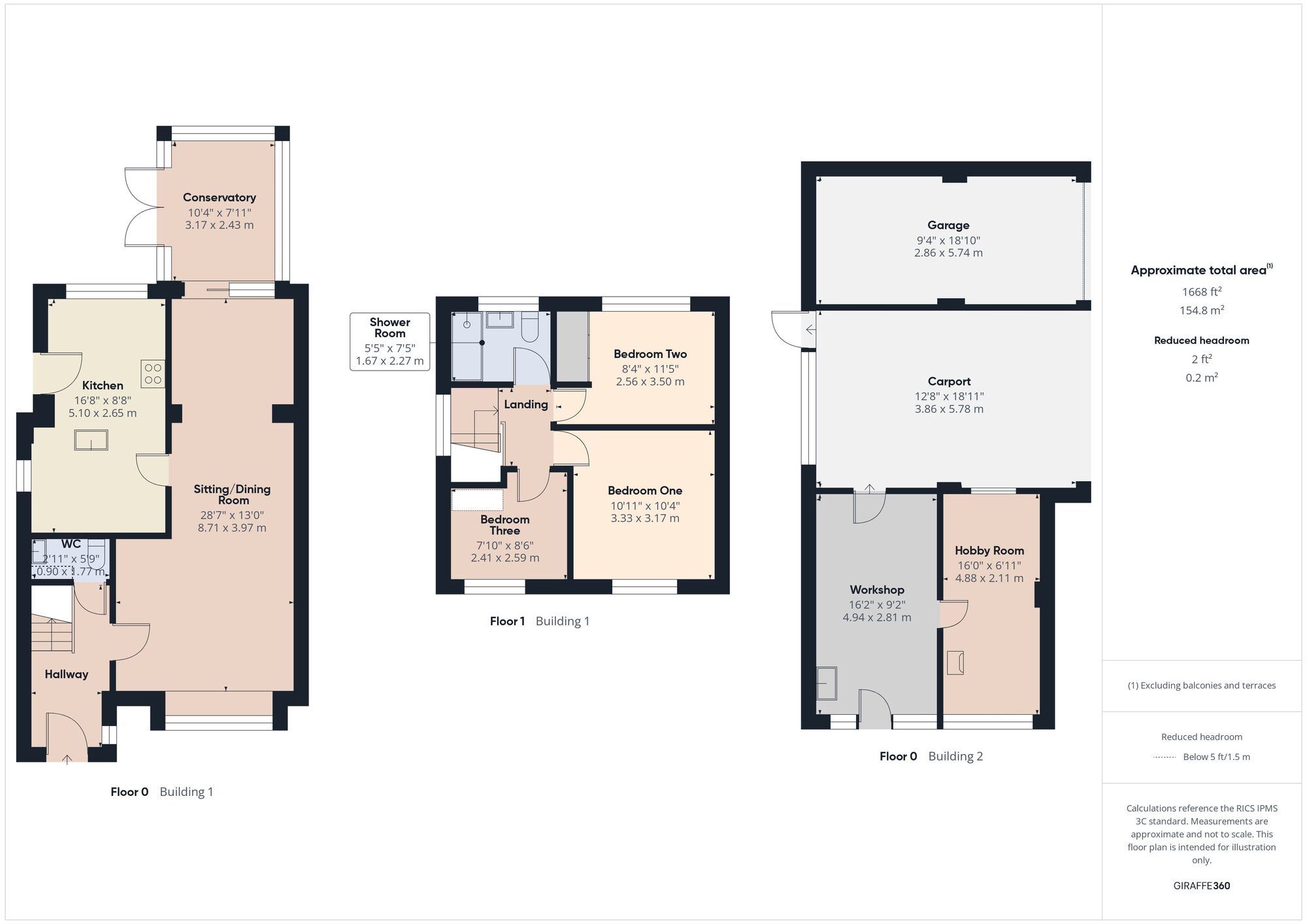 Floorplan of 3 bedroom Semi Detached House for sale, Steam Mills, Midsomer Norton, Somerset, BA3