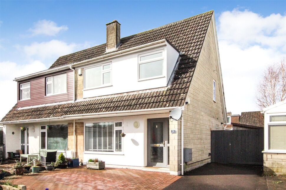 Main image of 3 bedroom Semi Detached House for sale, Riverside Gardens, Midsomer Norton, Somerset, BA3