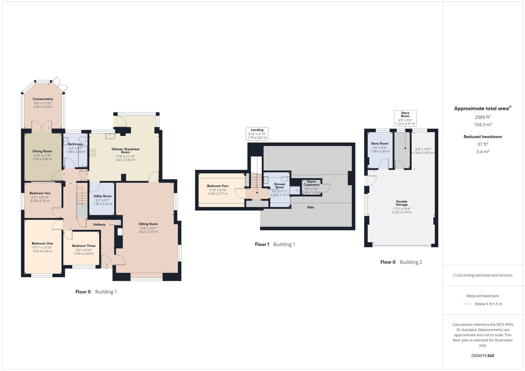 Floorplan of 4 bedroom Detached Bungalow for sale, Stockhill Road, Chilcompton, Somerset, BA3
