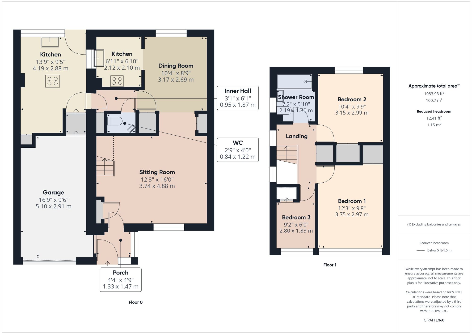 Floorplan of 3 bedroom Semi Detached House for sale, Bloomfield Avenue, Timsbury, Somerset, BA2