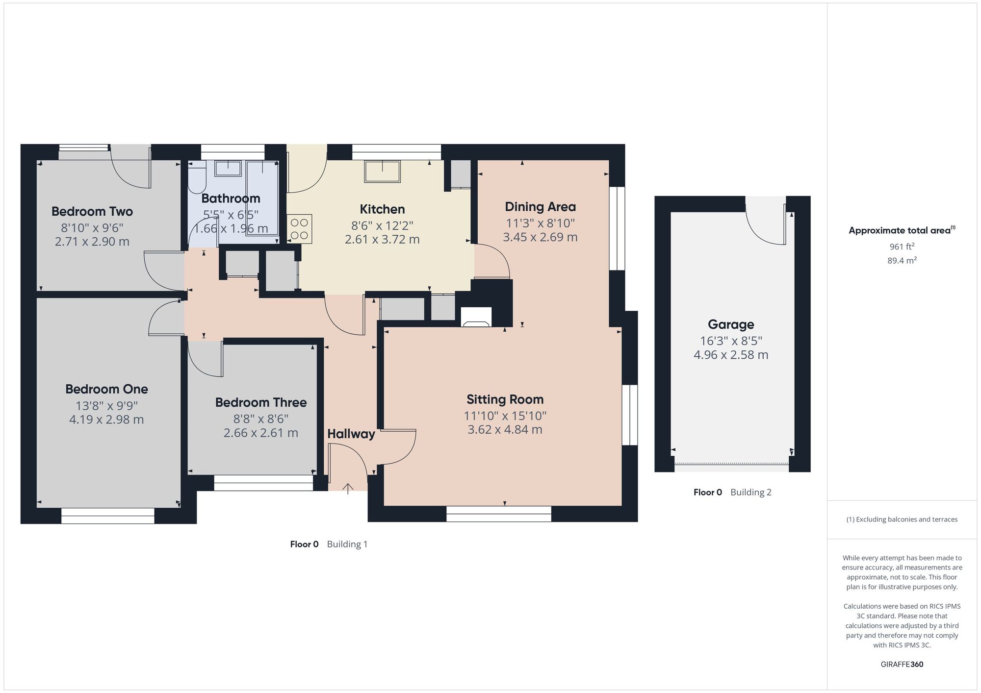 Floorplan of 3 bedroom Detached Bungalow for sale, Sunridge Park, Midsomer Norton, Somerset, BA3